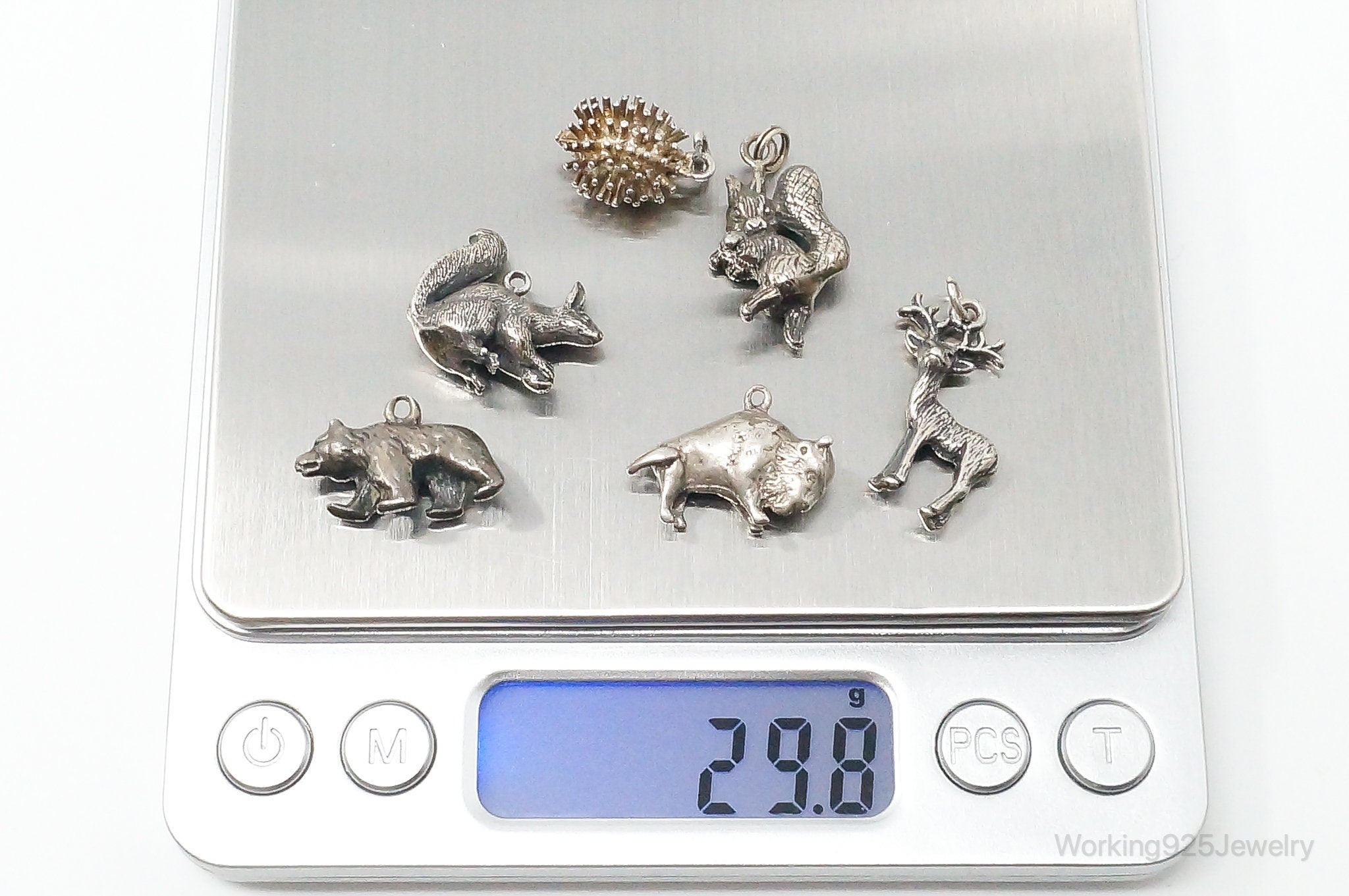 Vintage Antique Wildlife Wilderness Sterling Silver Charms Lot