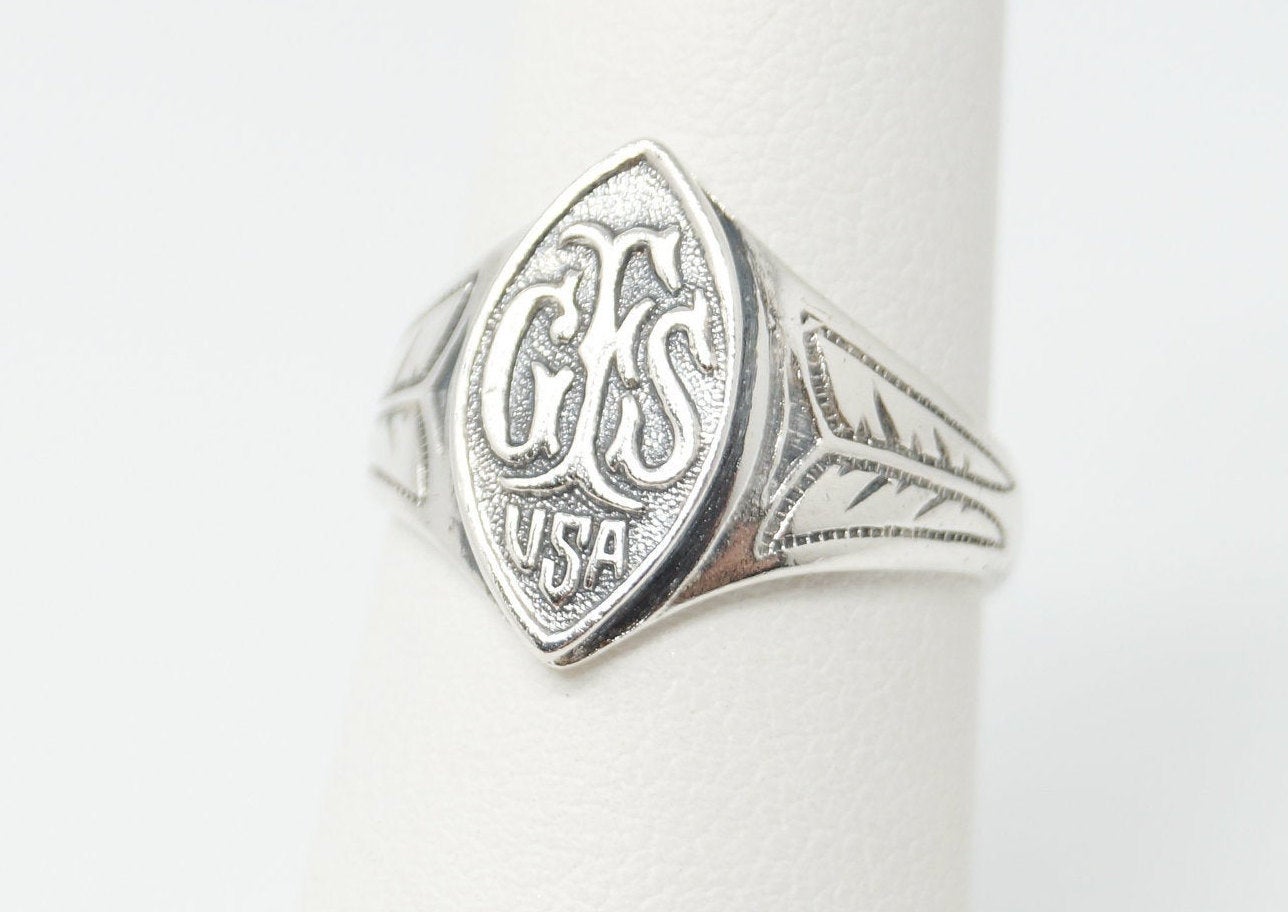 Antique GFS USA "Girls’ Friendly Society" Sterling Silver Ring - Sz 6