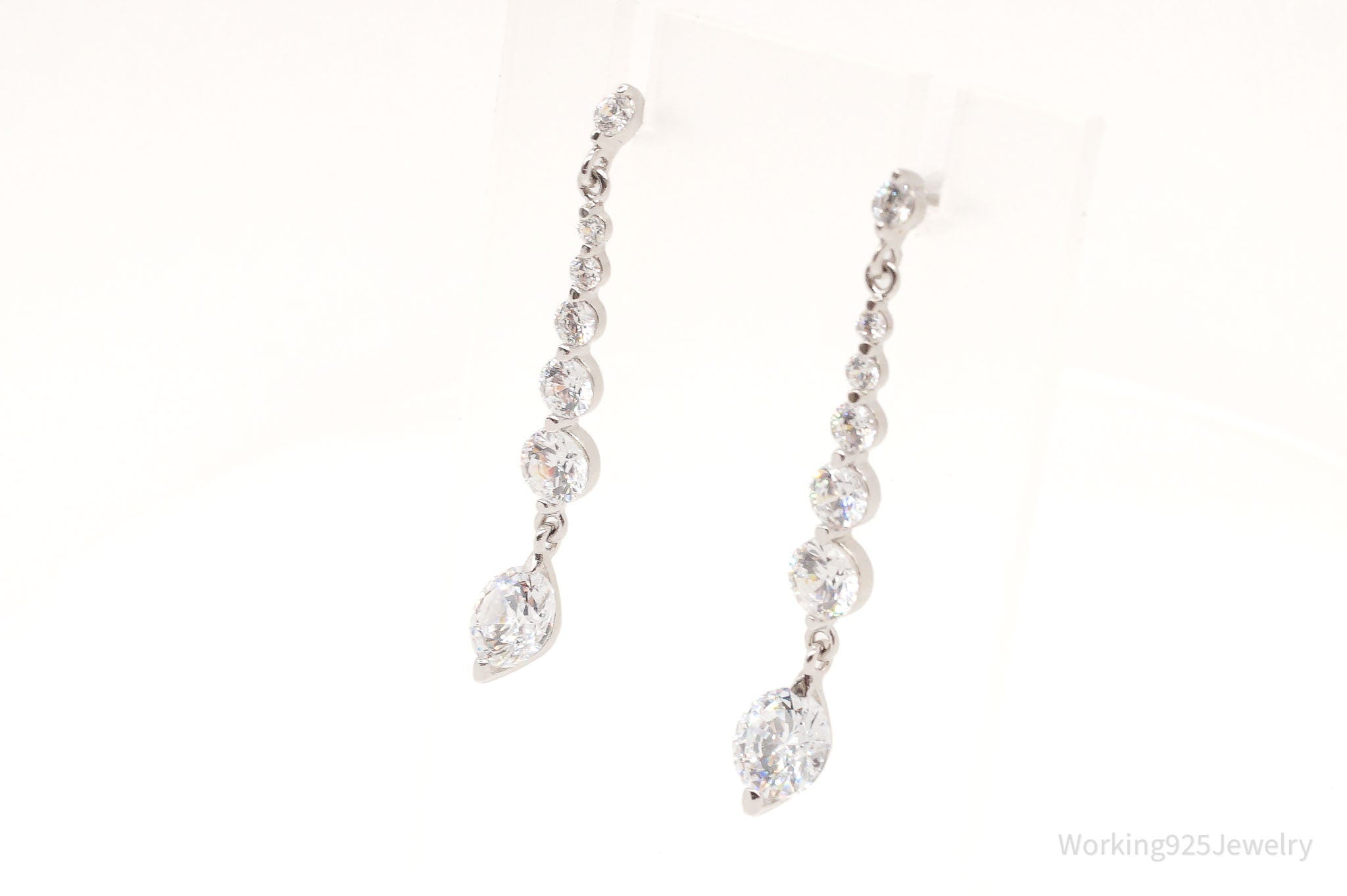 Designer PAJ Cubic Zirconia Sterling Silver Earrings