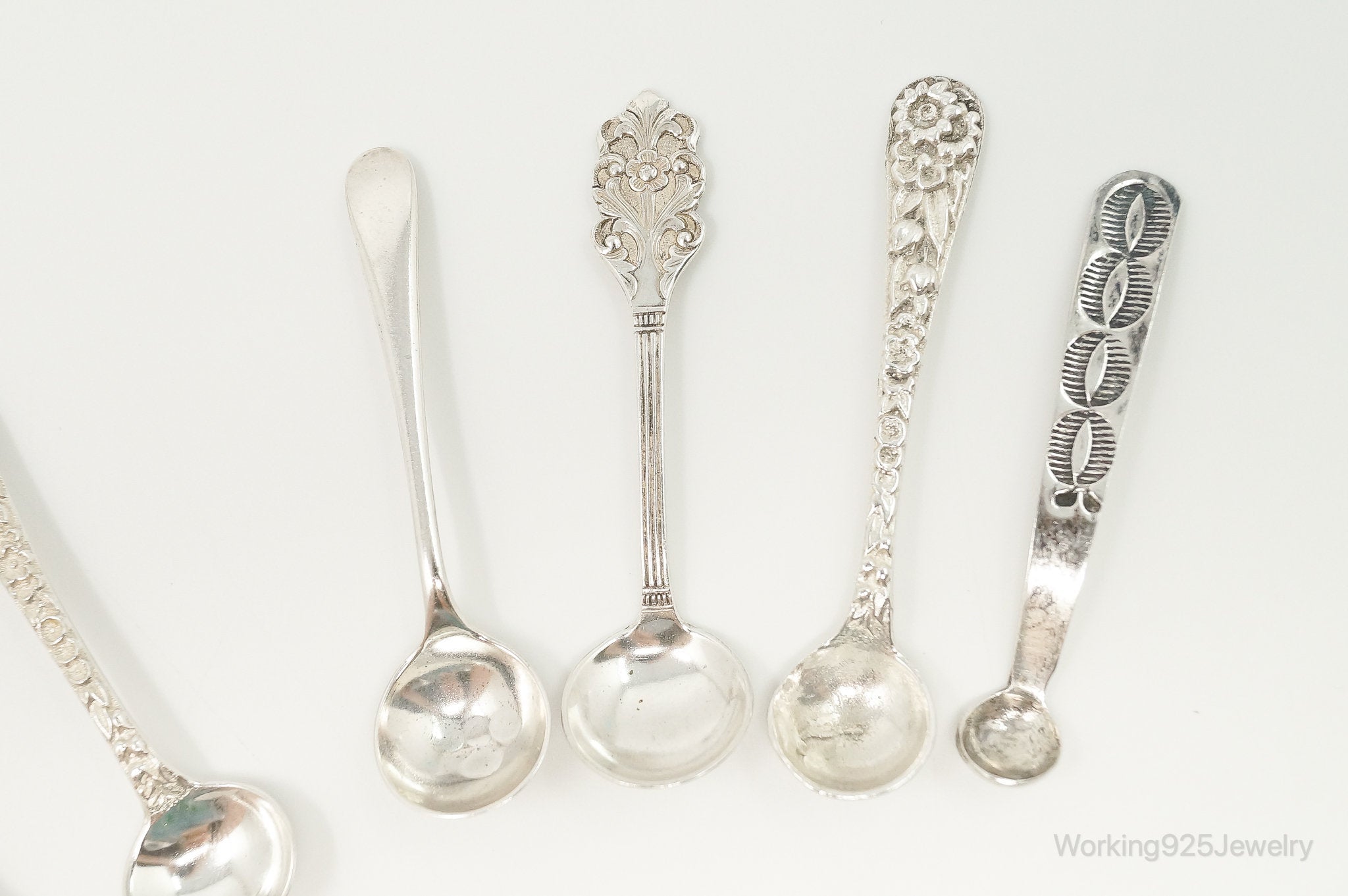 Rare Antique Multi Designers Silver Spoons Set