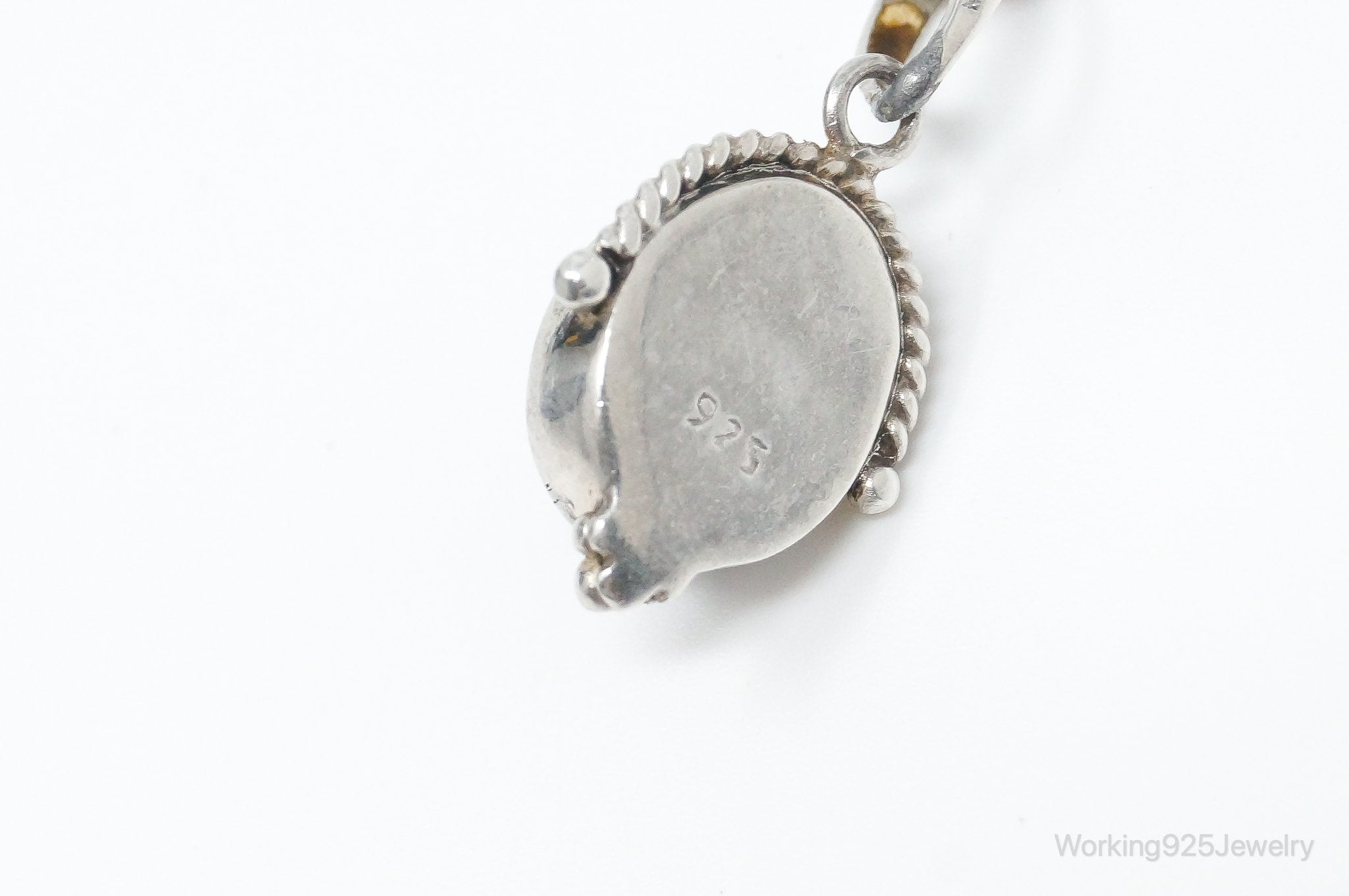 Vintage Labradorite Sterling Silver Necklace