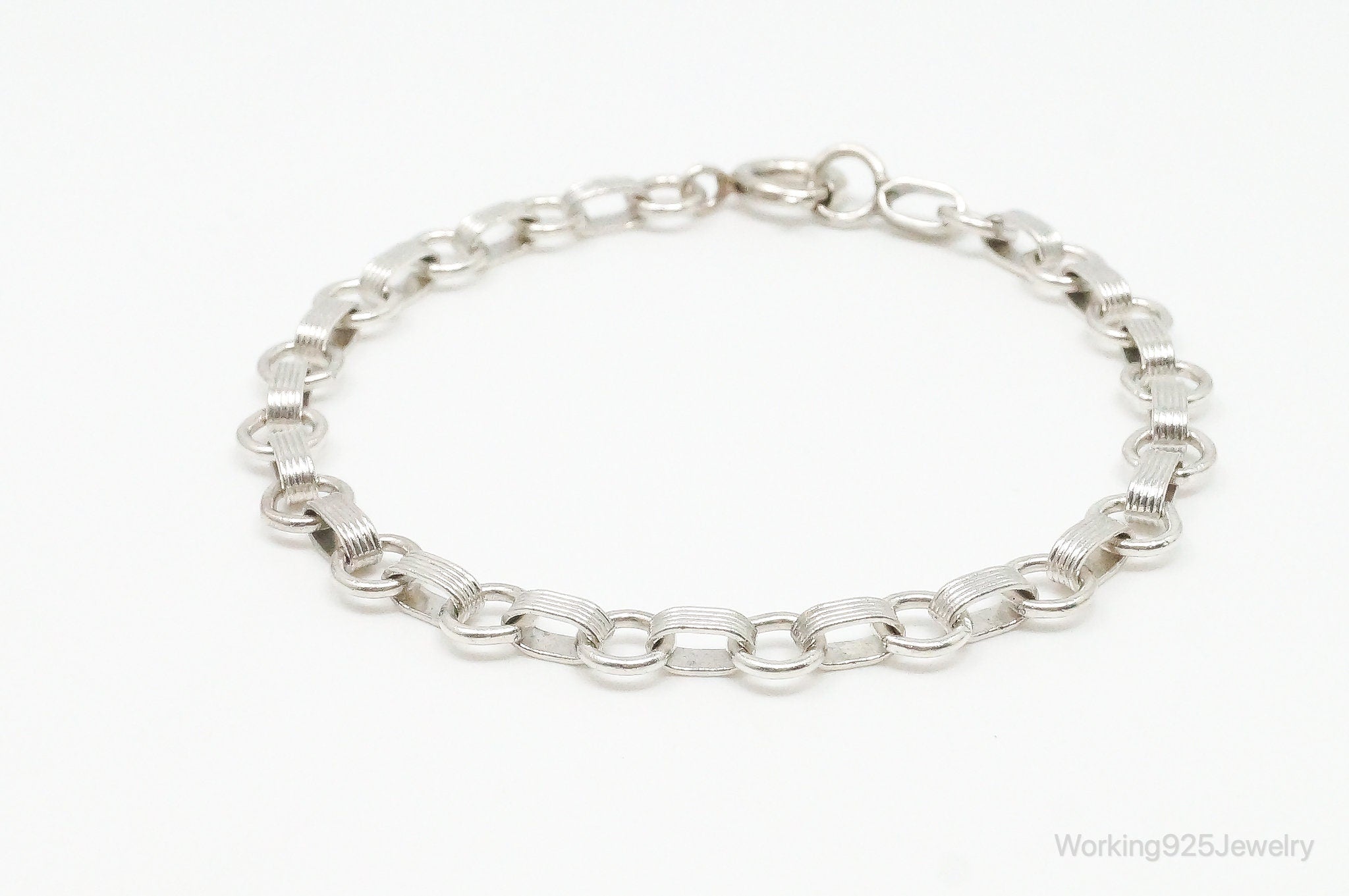 Antique Sterling Silver Chain Bracelet