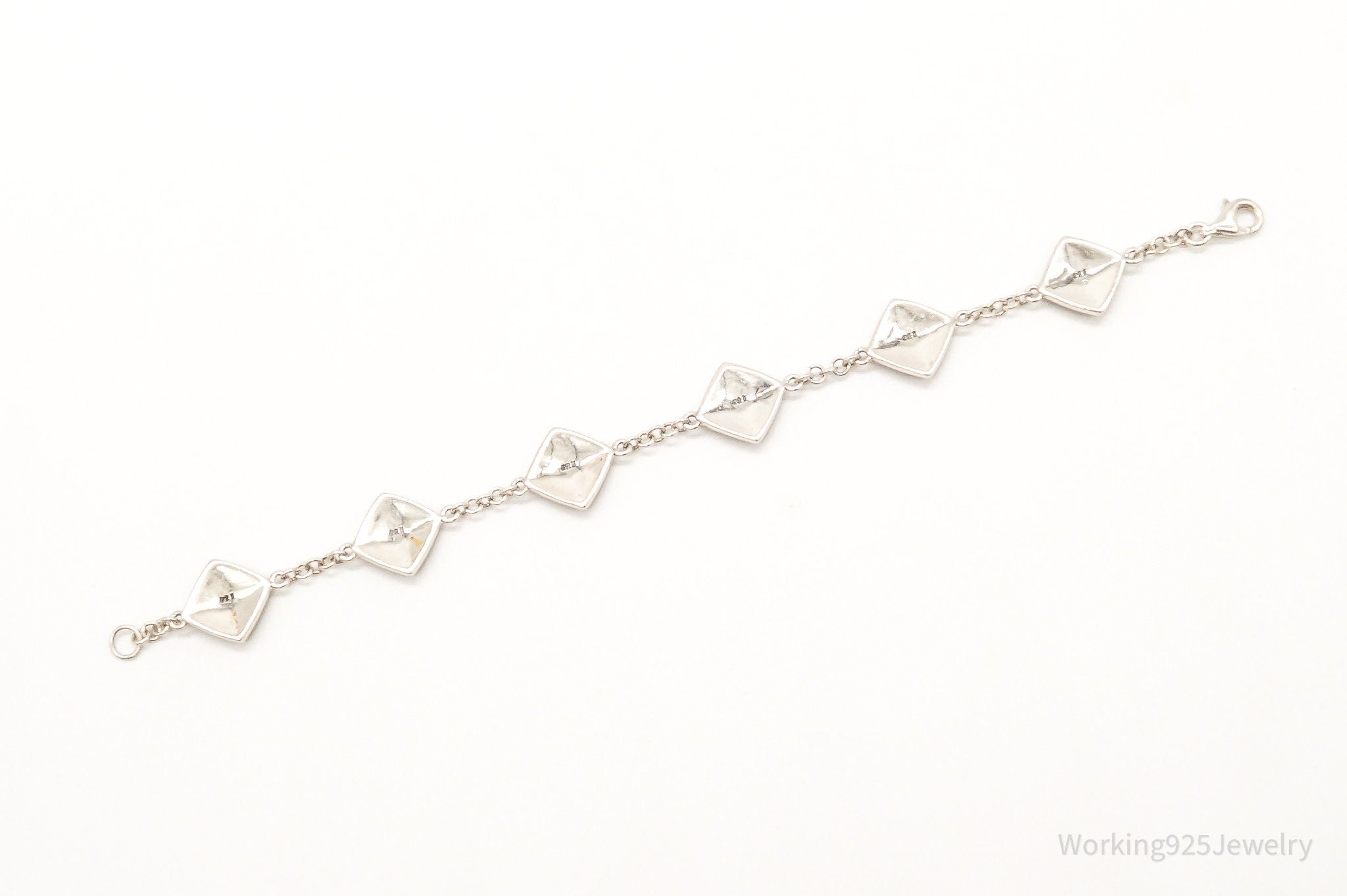 Vintage Art Deco Style Marcasite Sterling Silver Bracelet
