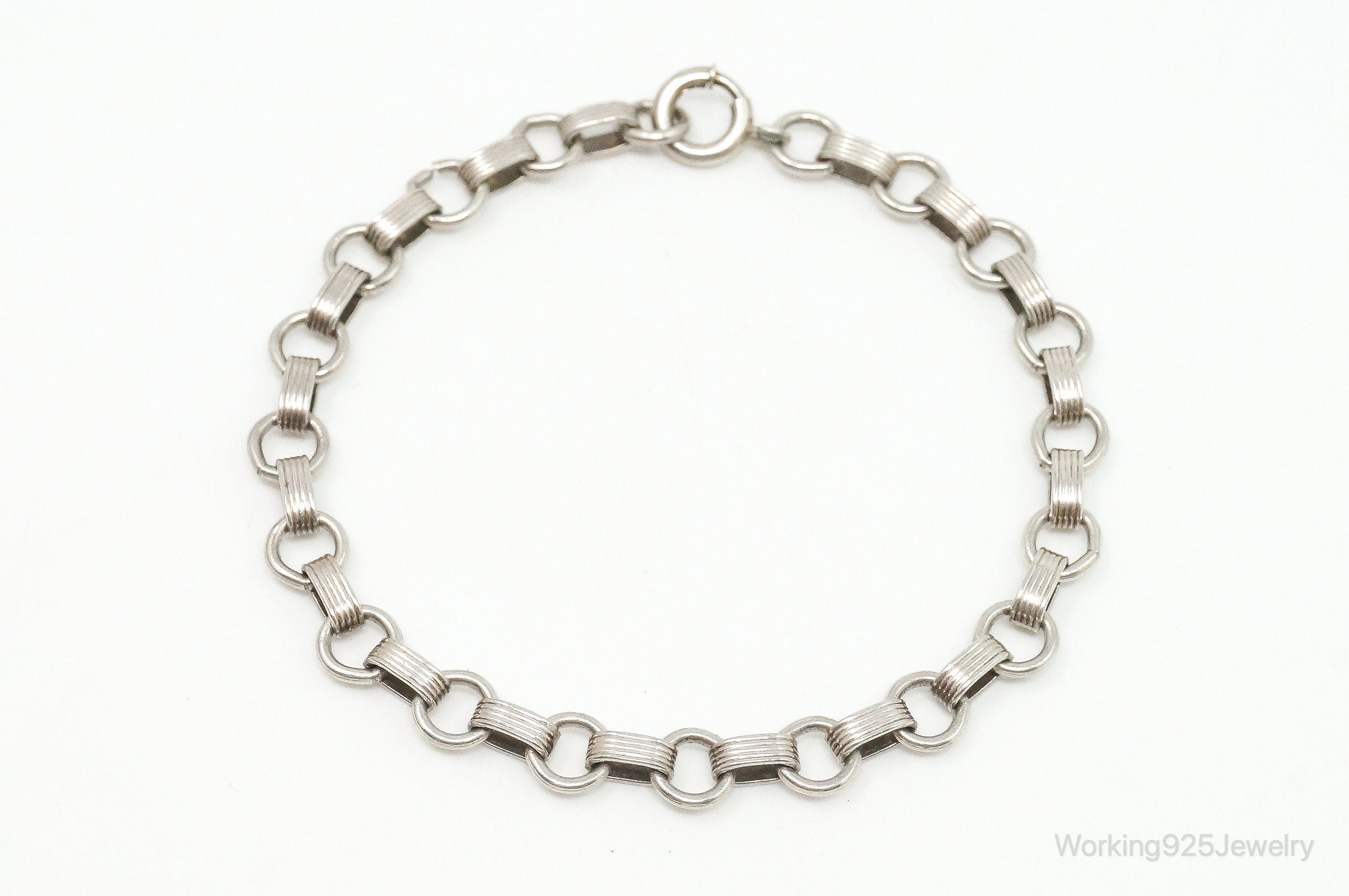 Antique Sterling Silver Chain Bracelet