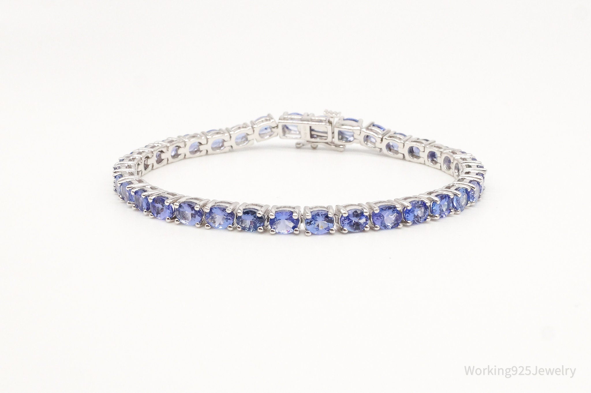 Vintage Designer KRN Iolite Sterling Silver Bracelet