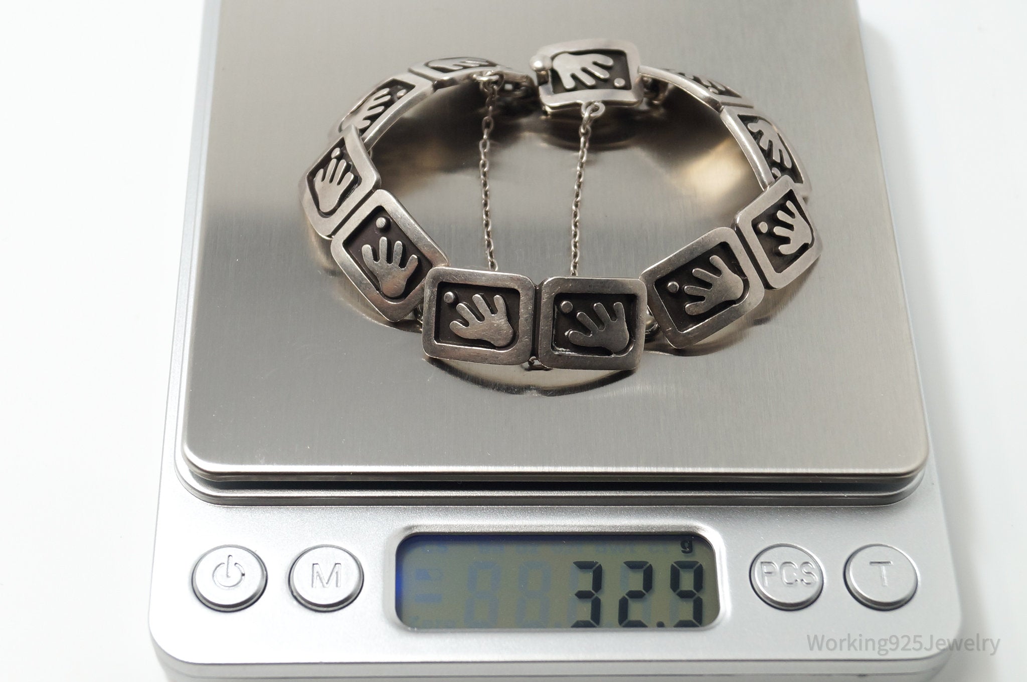 RARE MIGUEL Garcia Martinez Jose Luis Flores 838 Sterling Silver Bracelet