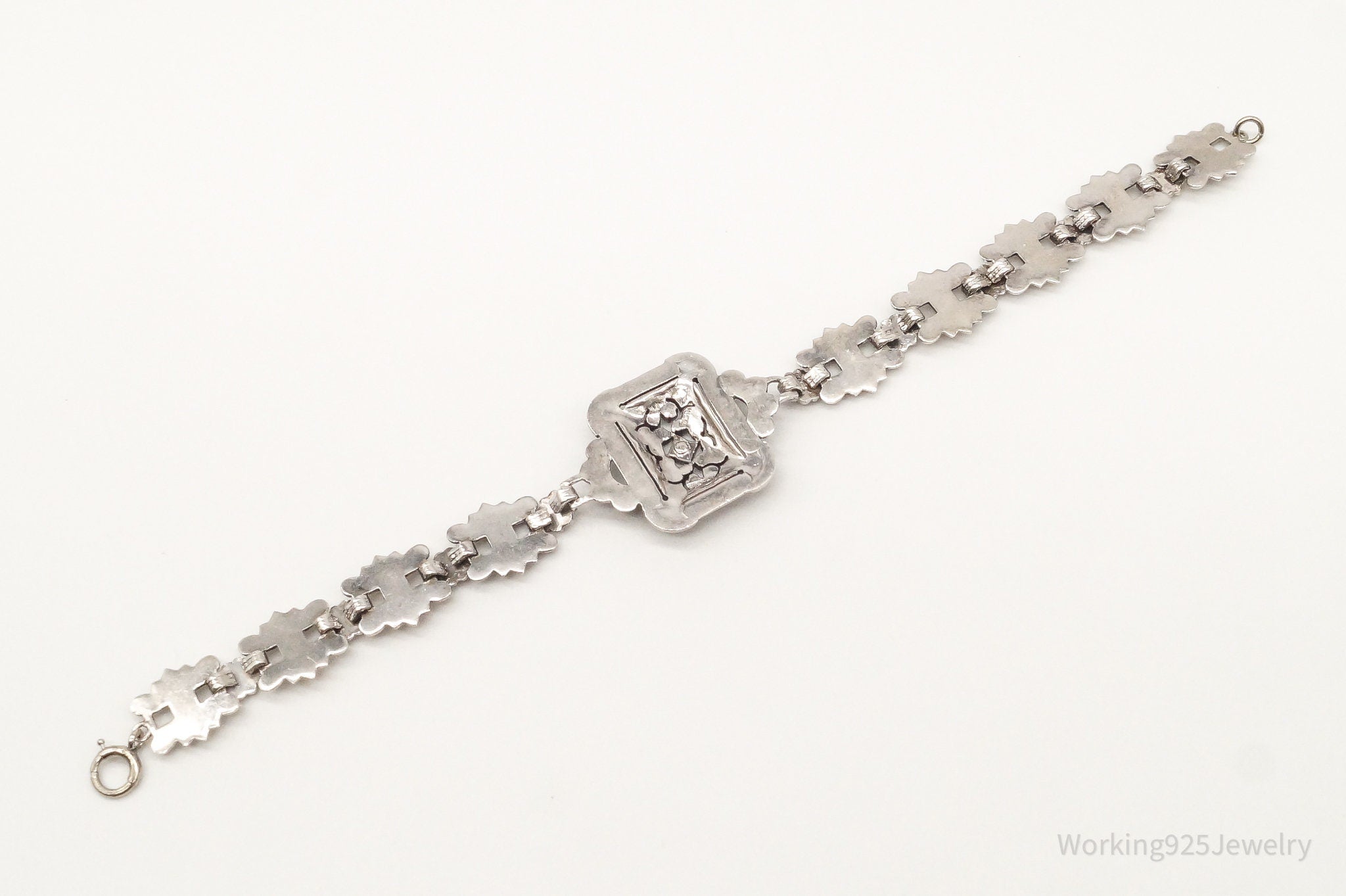 Antique Marcasite Sterling Silver Bracelet