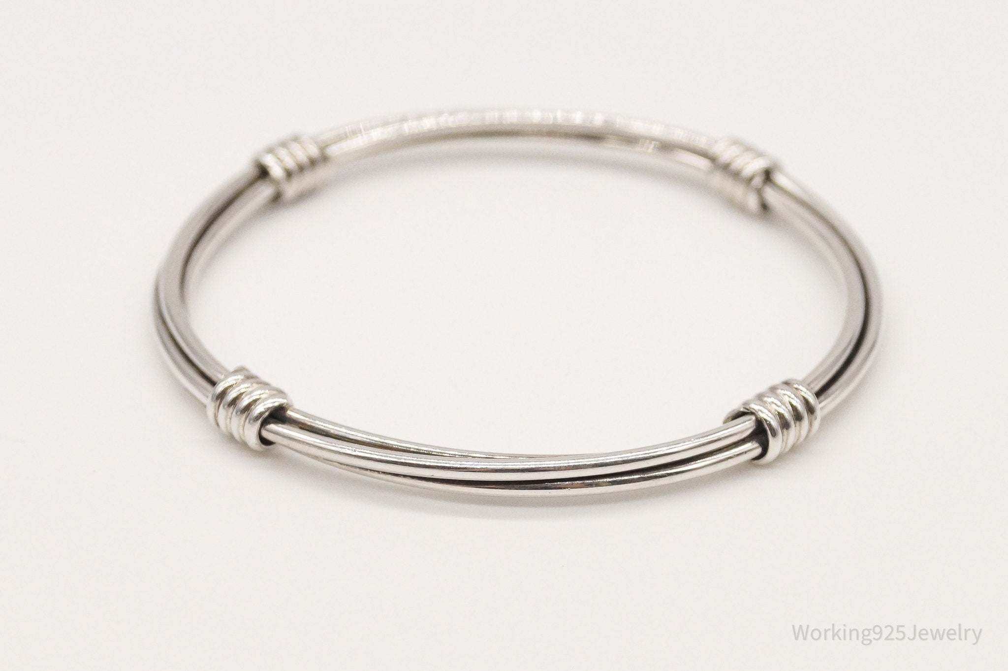 Designer BA Suarti Sterling Silver Bangle Bracelet