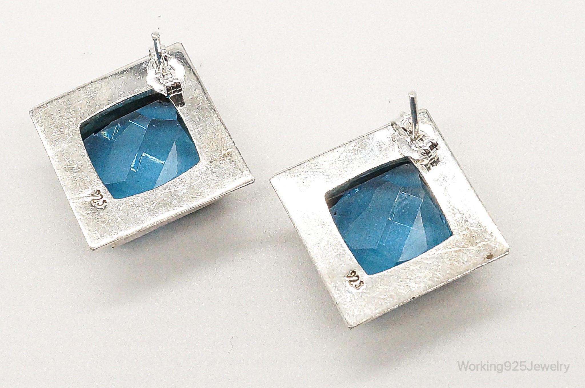 London Blue Topaz Sterling Silver Earrings