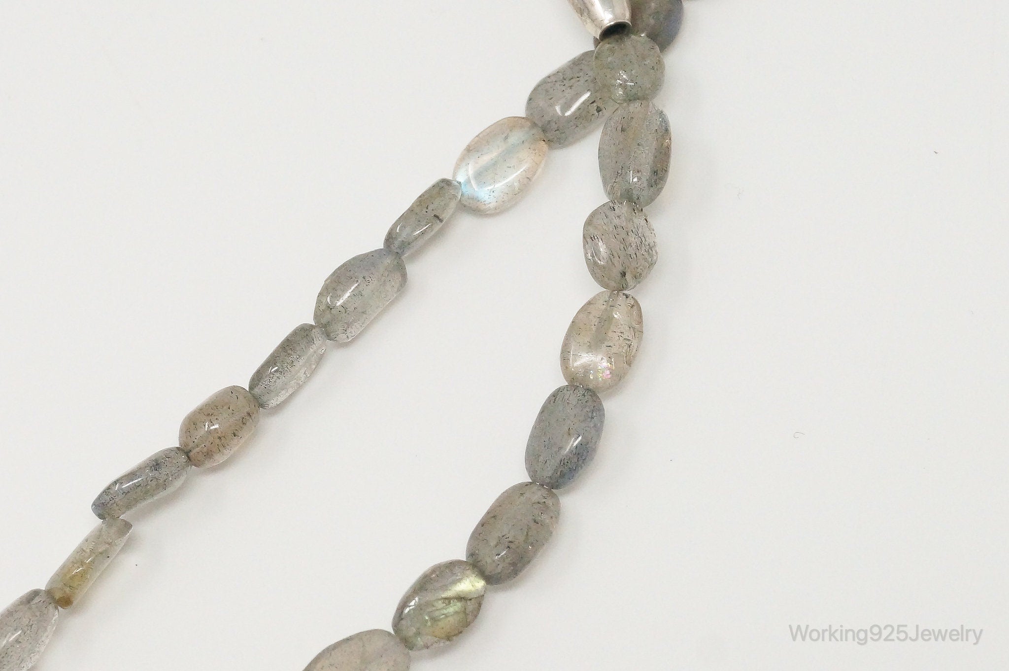 Designer RLM Studios Robert Lee Morris Labradorite Sterling Silver Necklace