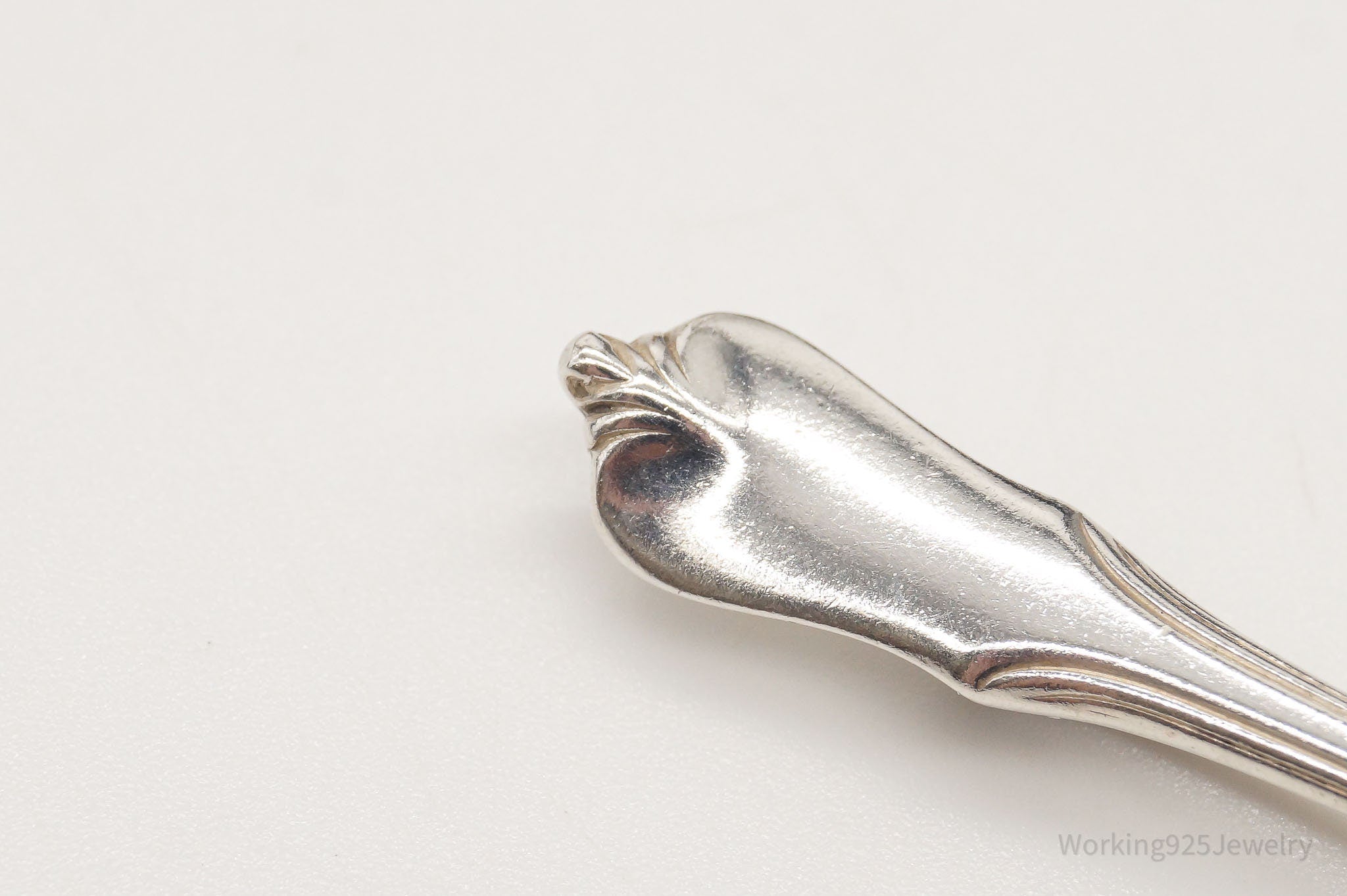 Antique Wallace Sterling Silver Spoon Brooch Pin