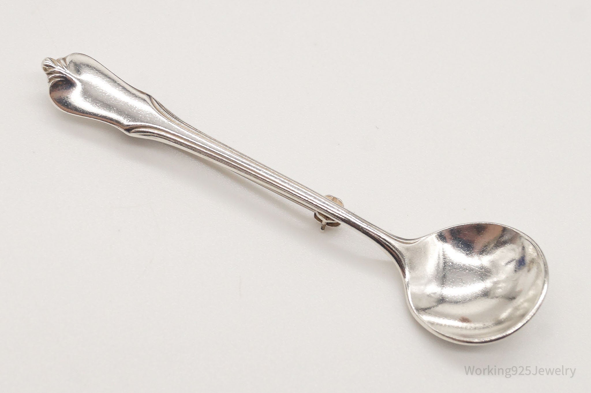 Antique Wallace Sterling Silver Spoon Brooch Pin