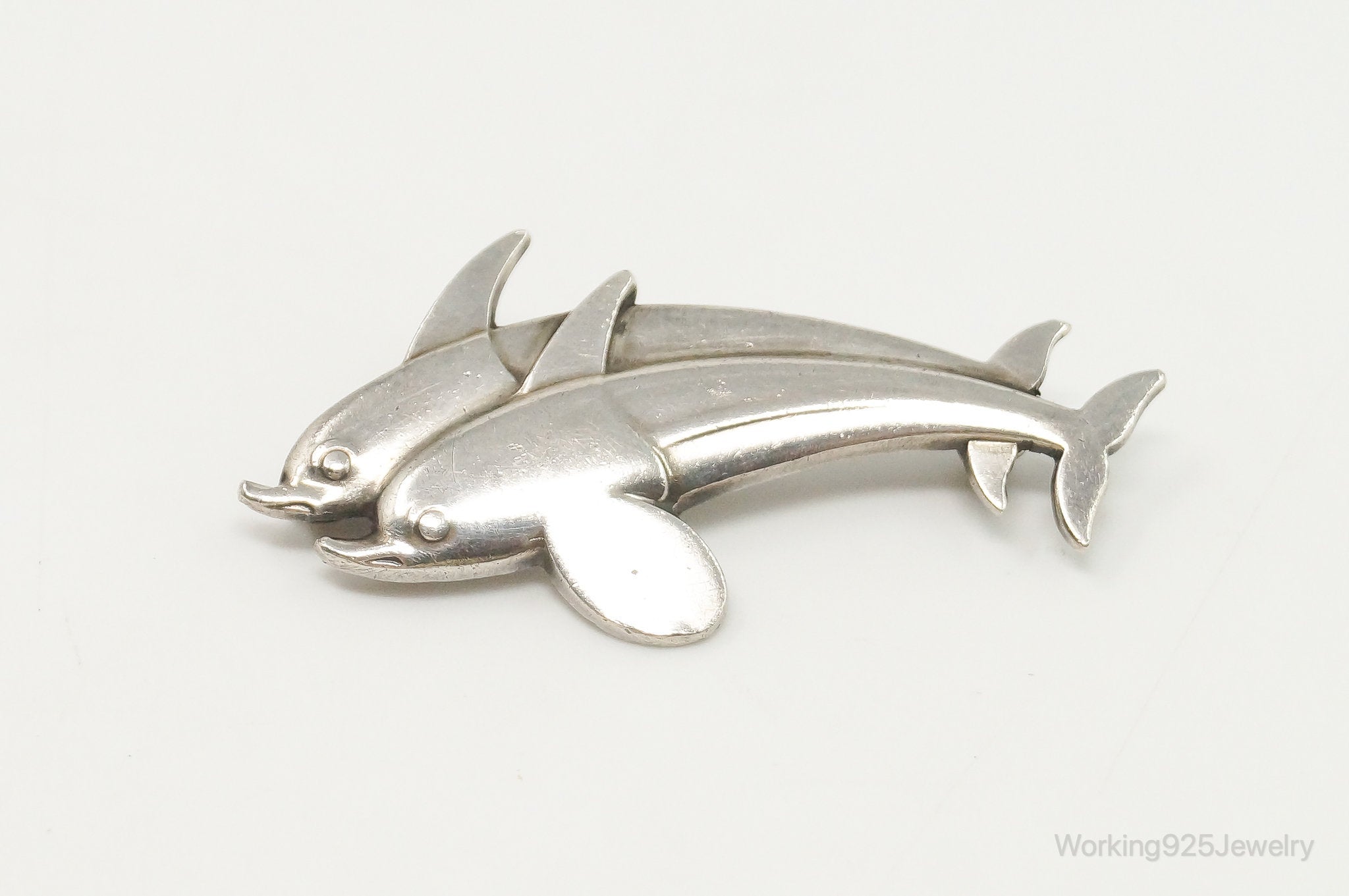 Arno Malinowski for Georg Jensen Dolphin # 317 Sterling Silver Brooch Pin