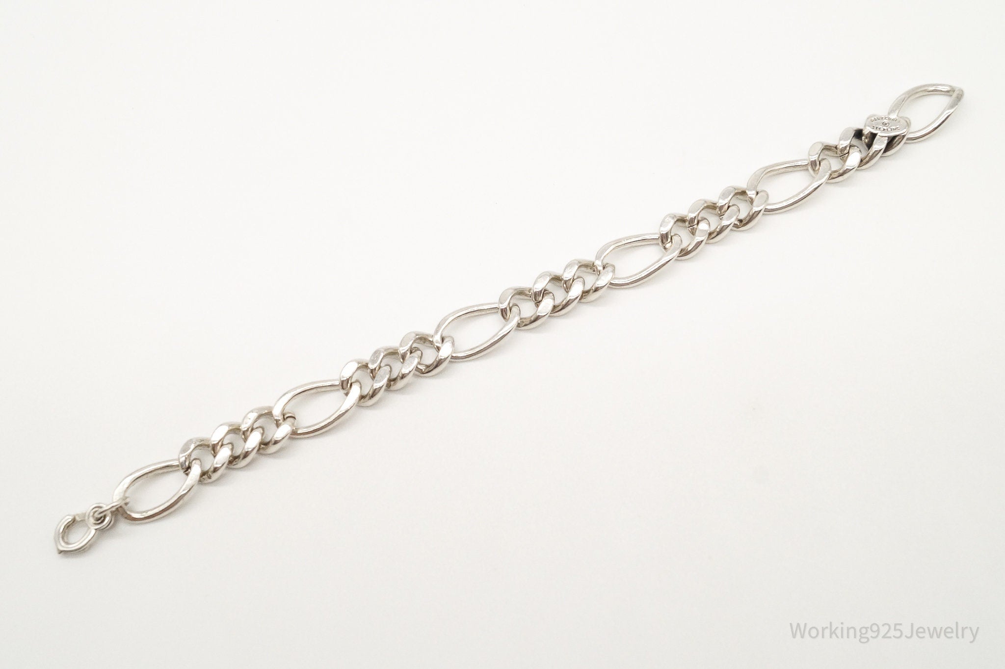 Antique Danecraft Chain Link Sterling Silver Bracelet