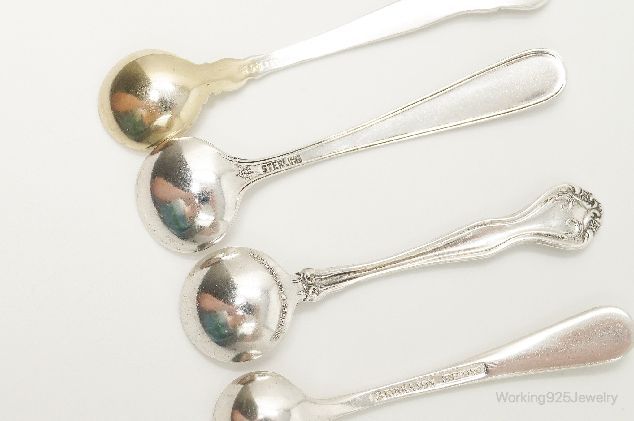 Rare Antique Multi Designers Silver Spoons Set