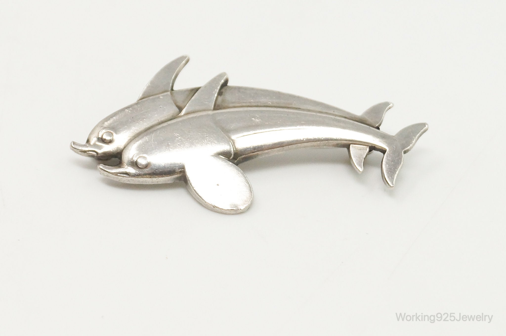 Arno Malinowski for Georg Jensen Dolphin # 317 Sterling Silver Brooch Pin