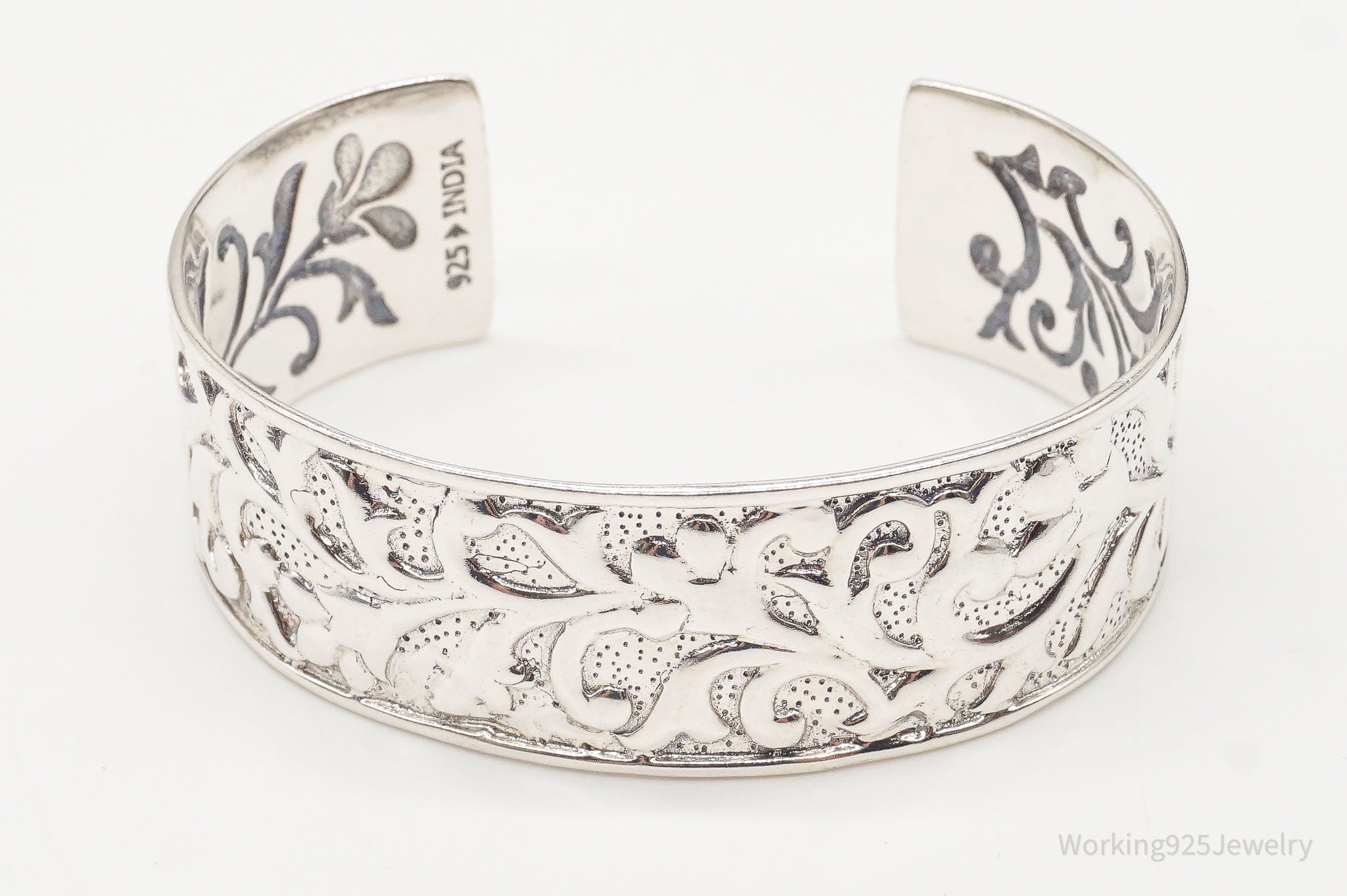 Vintage Designer Silpada Ahead Of The Curve Sterling Silver Cuff Bracelet