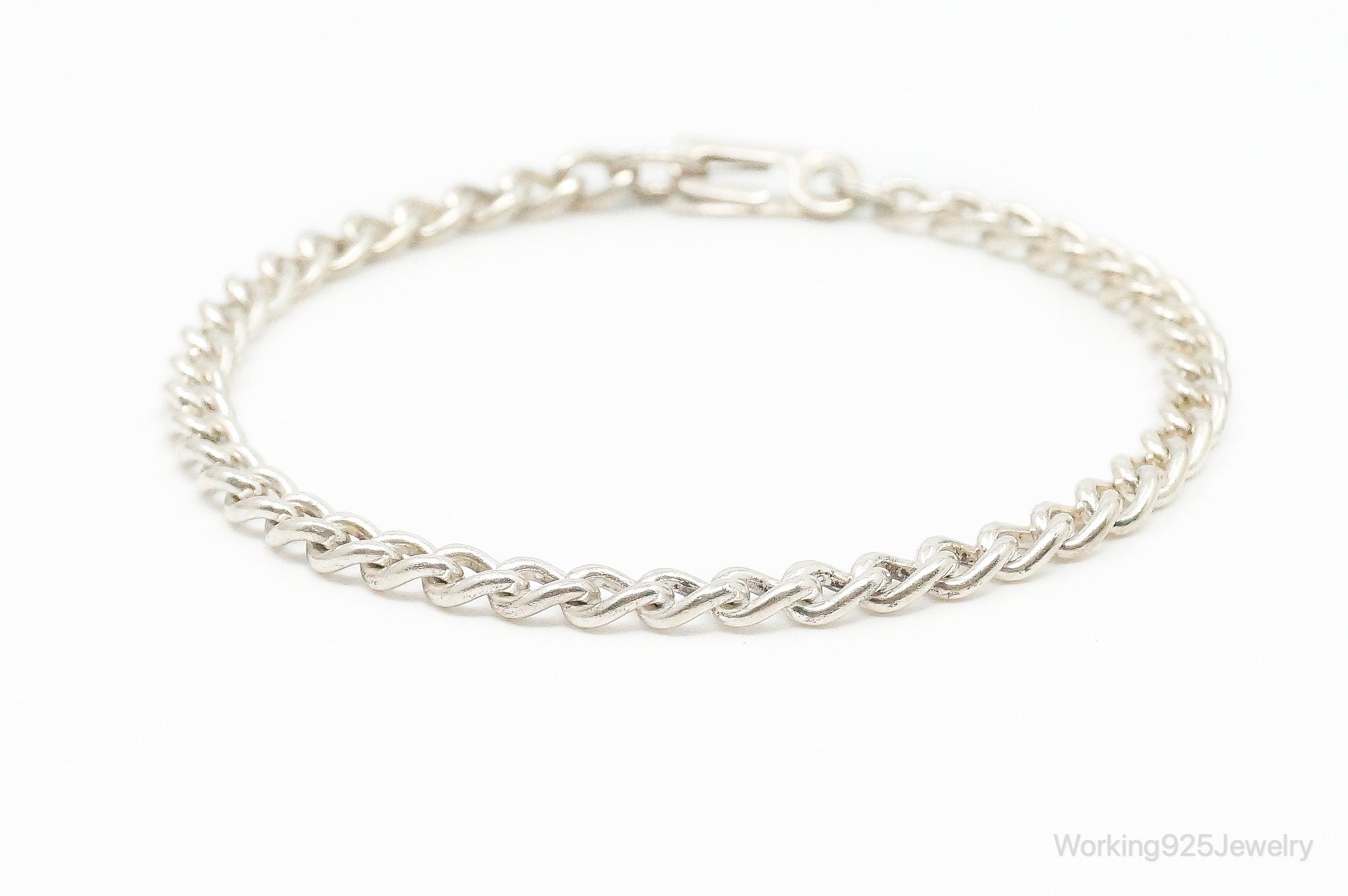 Antique Sterling Silver Chain Bracelet