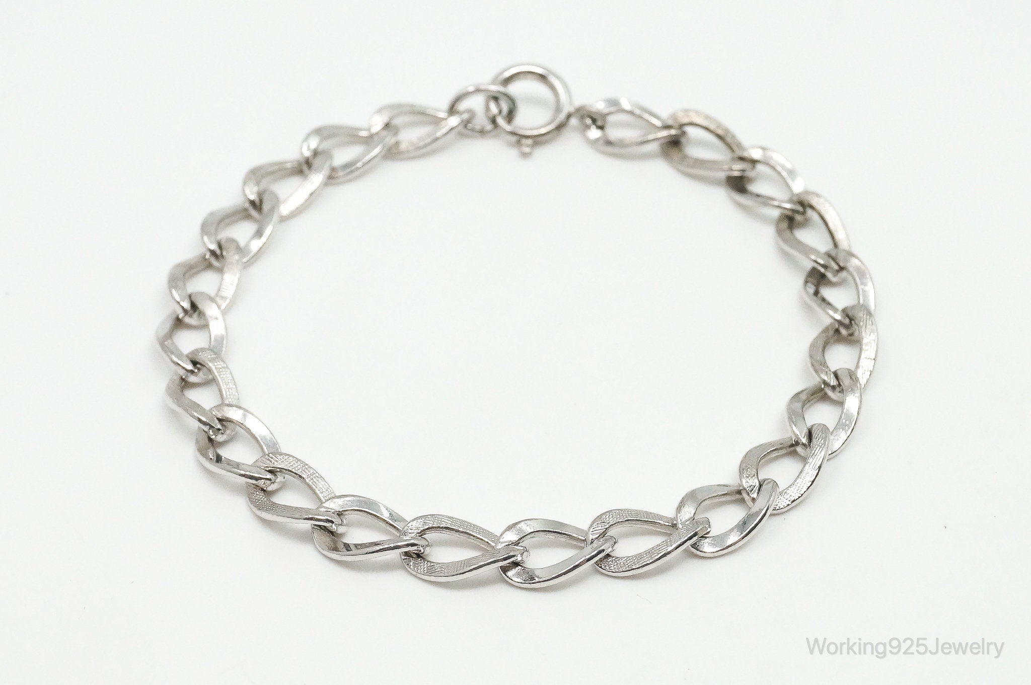 Antique Sterling Silver Chain Bracelet