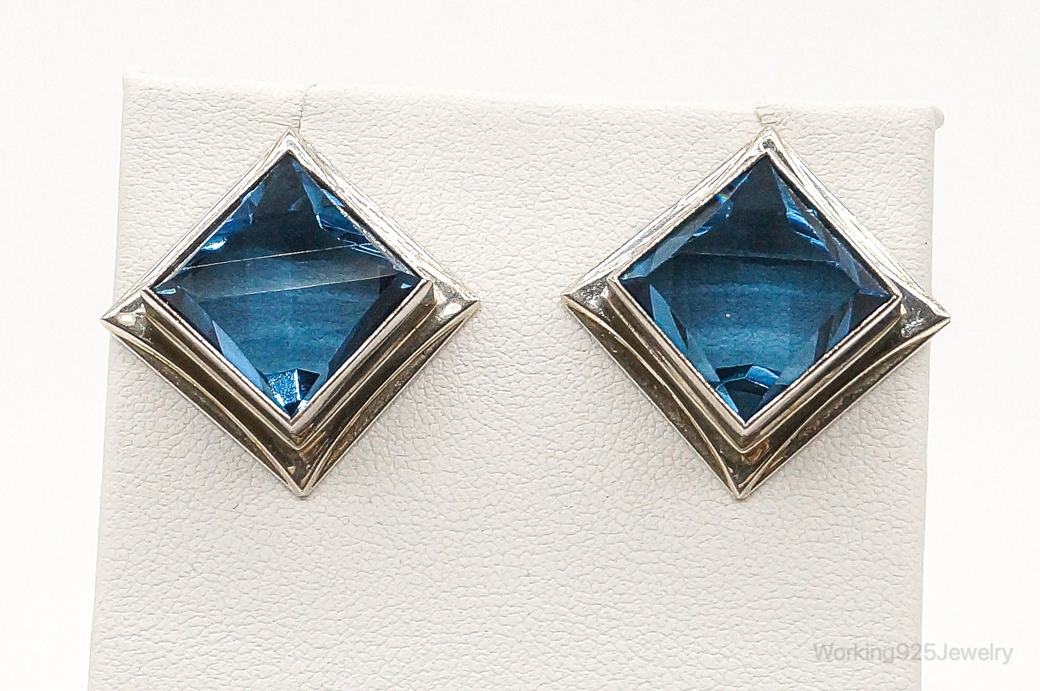 London Blue Topaz Sterling Silver Earrings