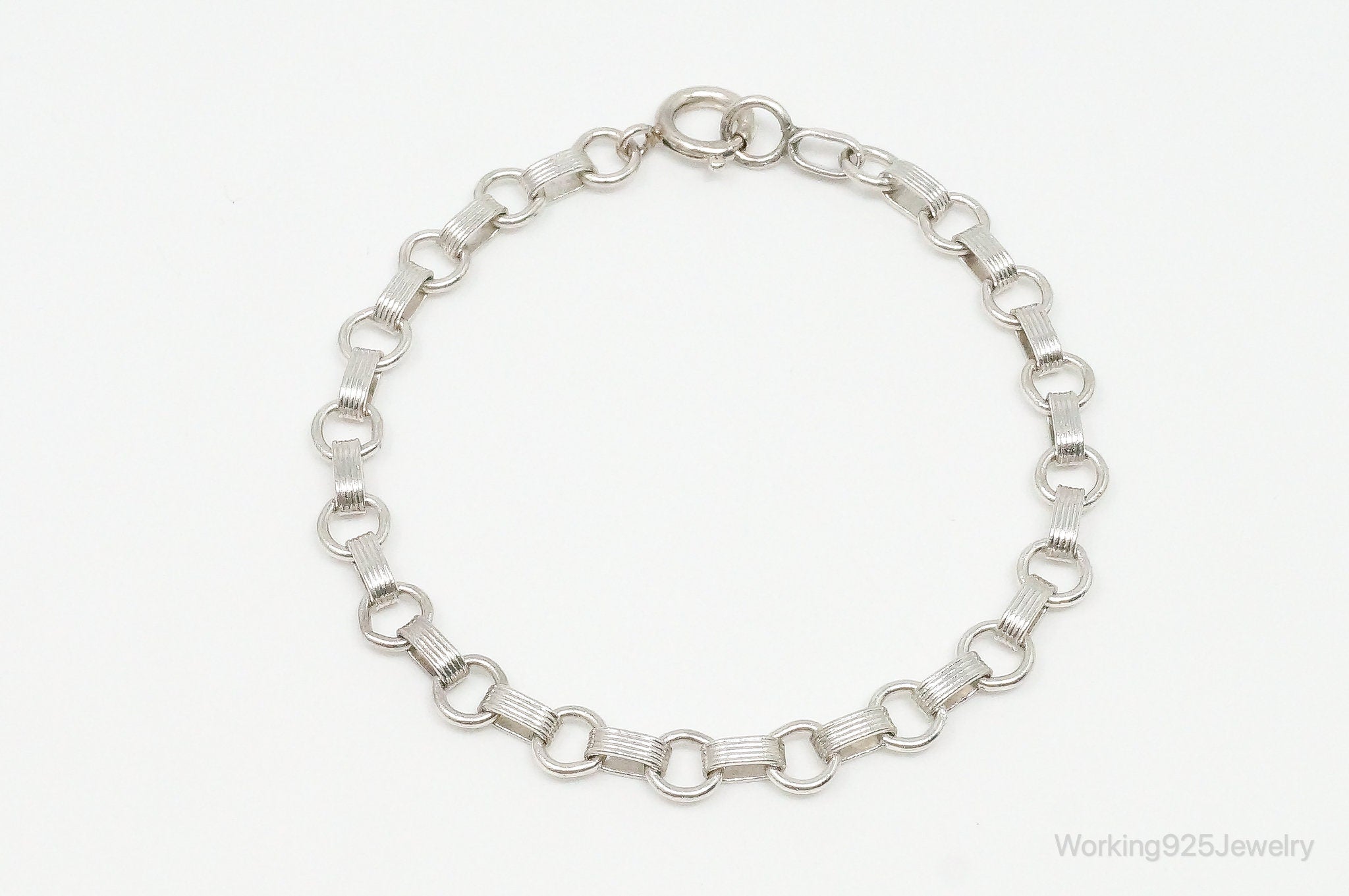 Antique Sterling Silver Chain Bracelet