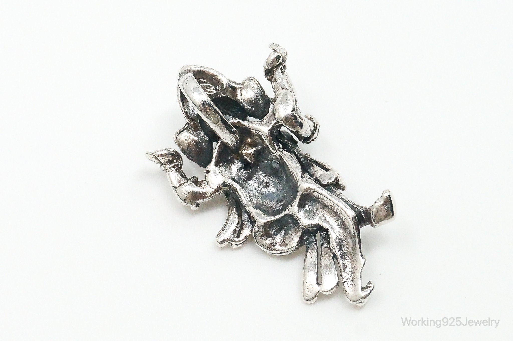 Vintage Ganesha Sterling Silver Pendant