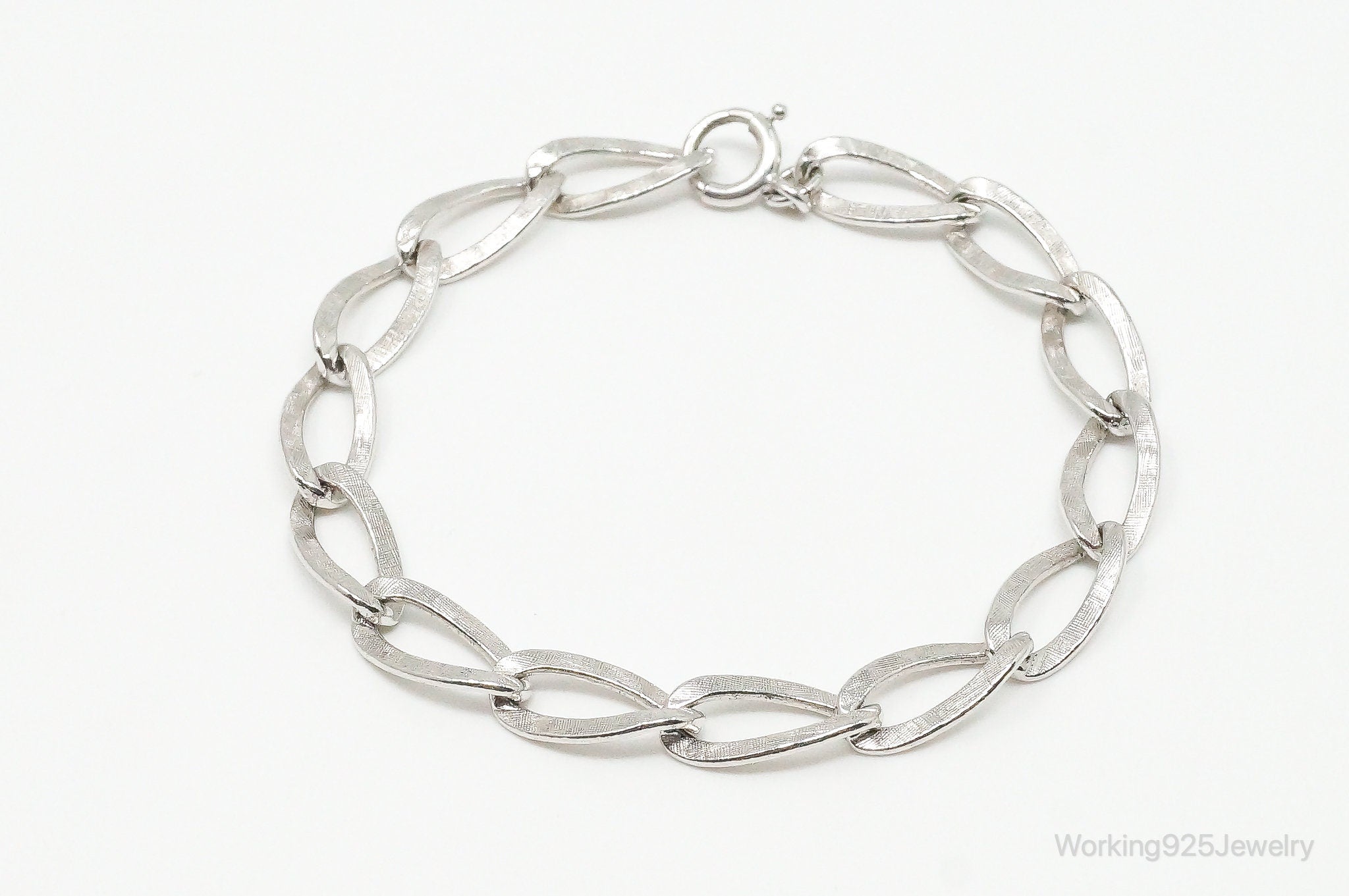 Antique Sterling Silver Chain Link Bracelet