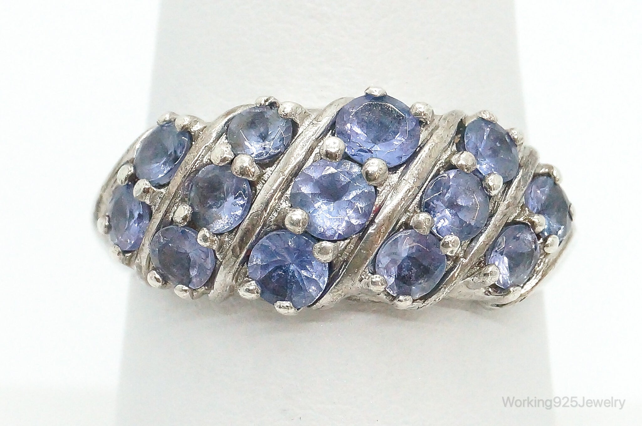 Vintage Iolite Sterling Silver Ring - Size 8