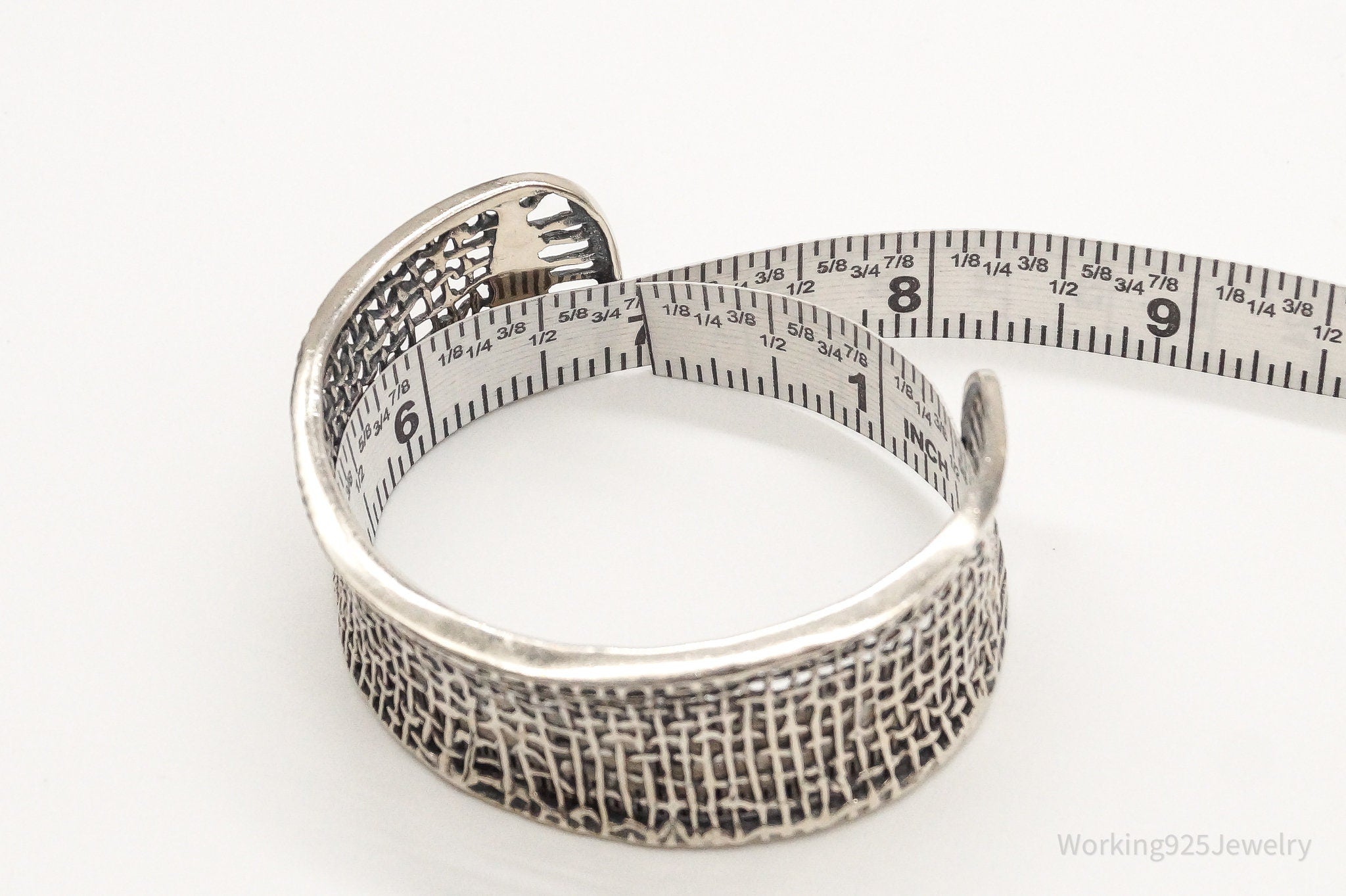 Designer Silpada Retired Mesh Sterling Silver Bracelet