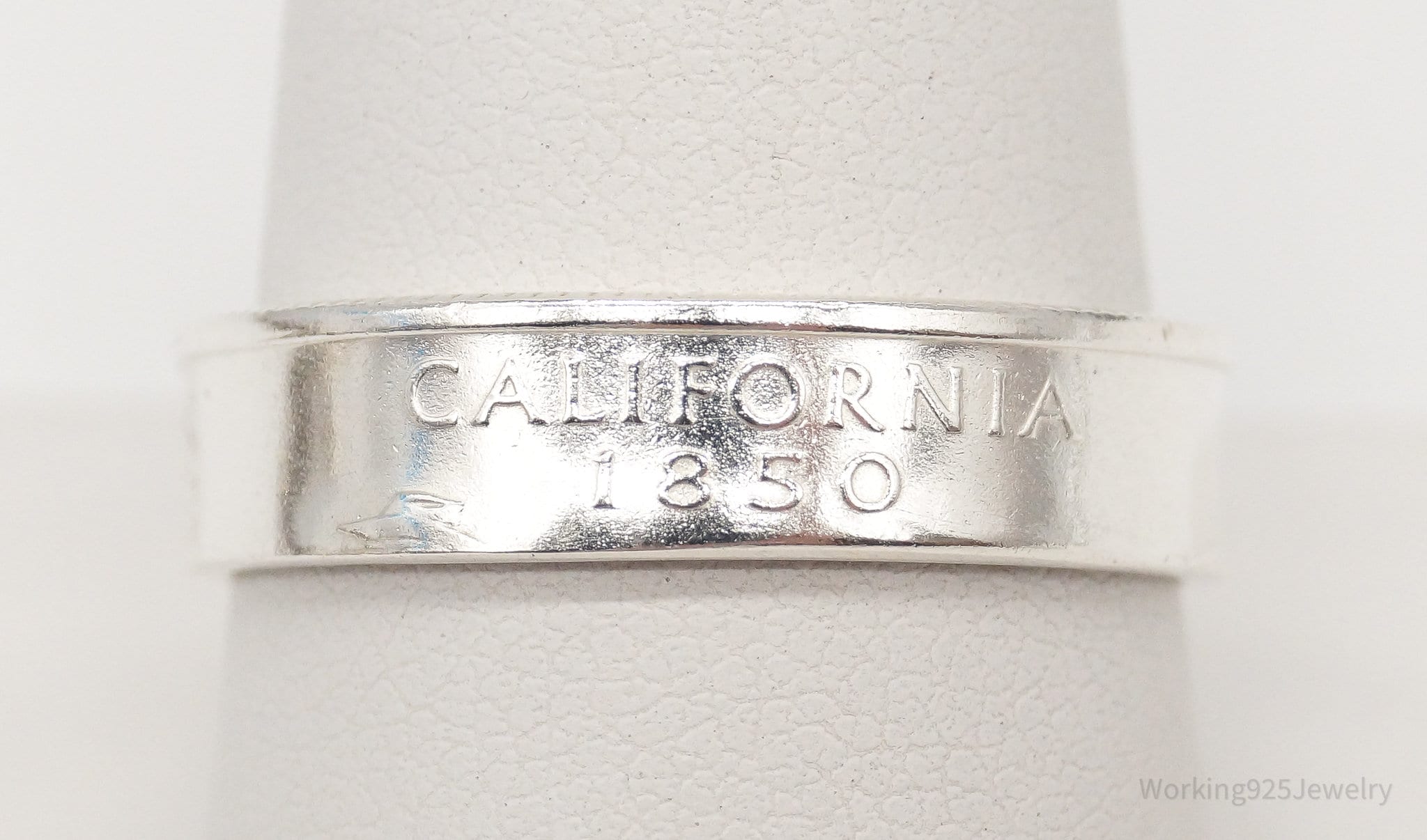 Vintage 2005 Quarter Dollar Coin Silver Ring - Size 9