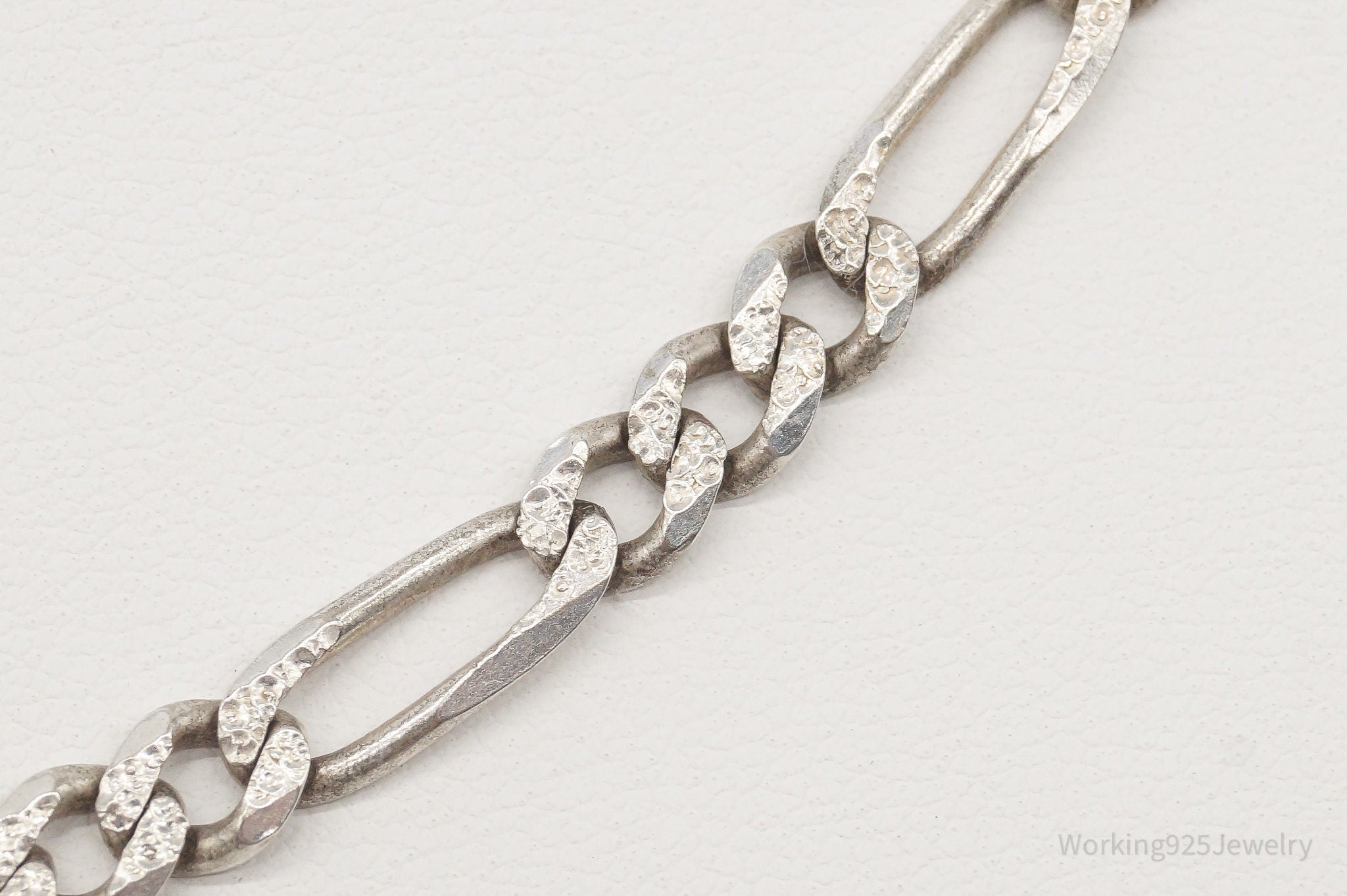 Long Vintage Italian Chain Sterling Silver Necklace