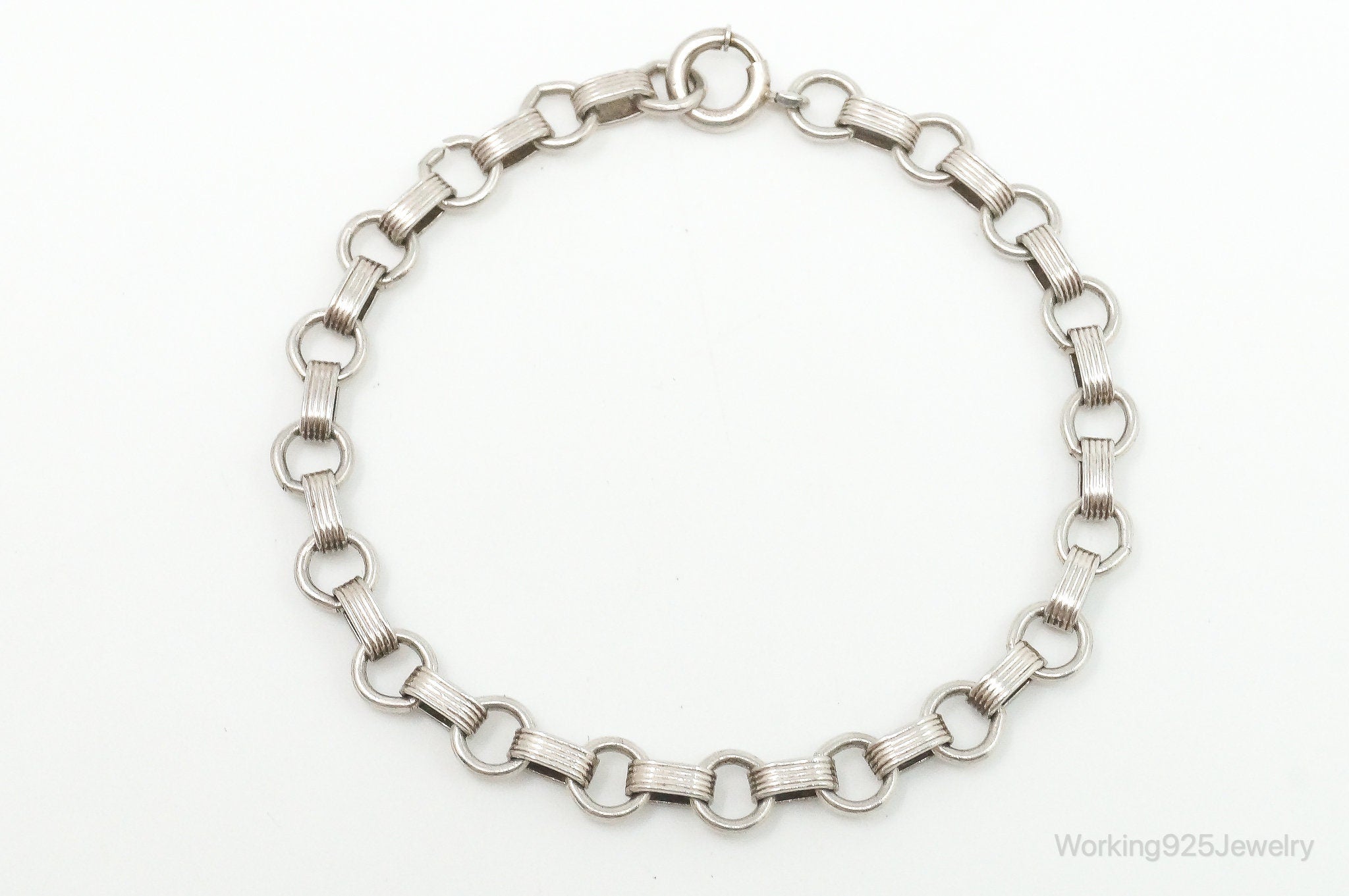 Antique Sterling Silver Chain Bracelet