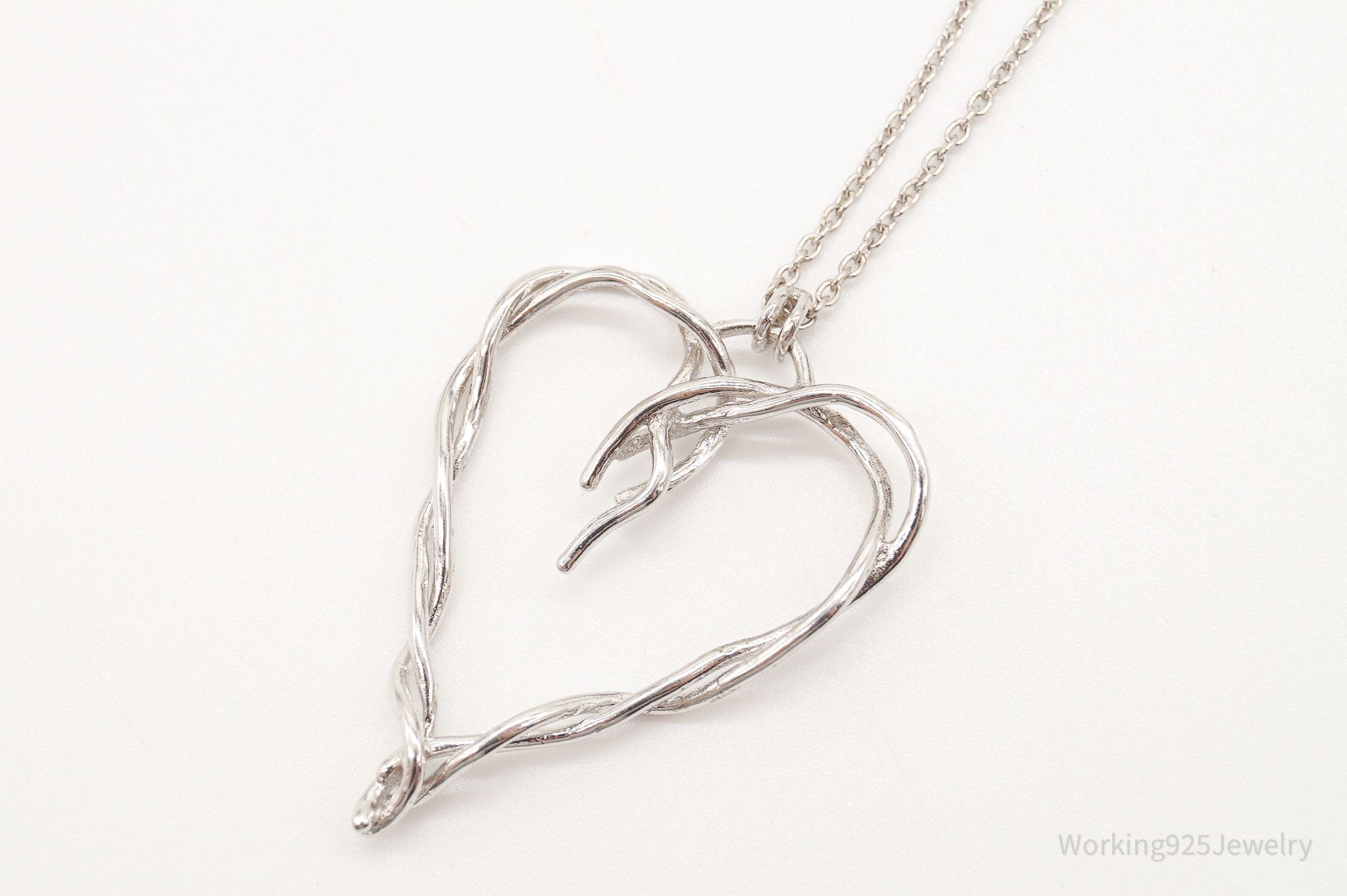 DesignerDean Harris Twisted Heart Sterling Silver Necklace