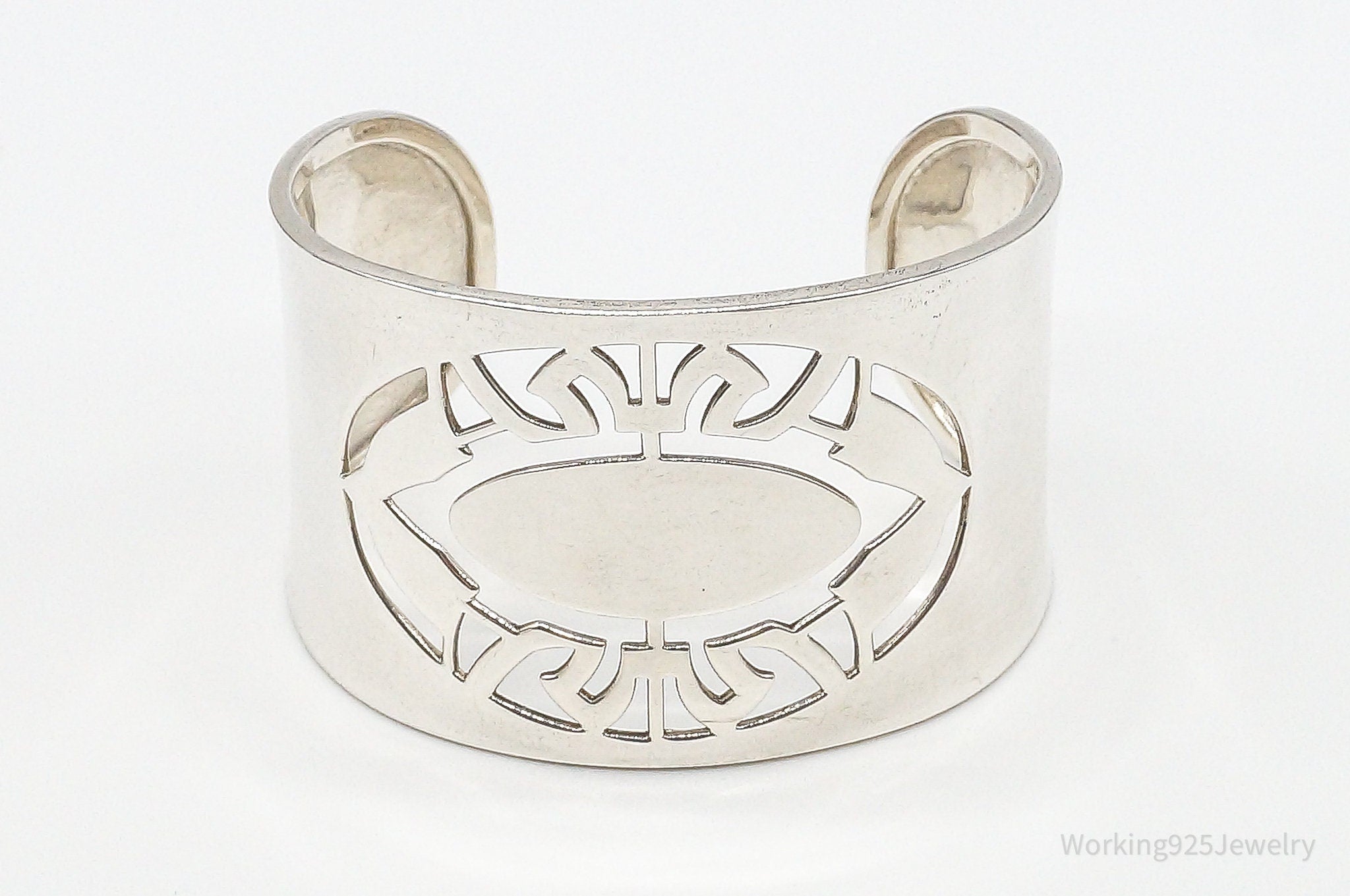 Designer ELLE Ruby Sterling Silver Cuff Bracelet