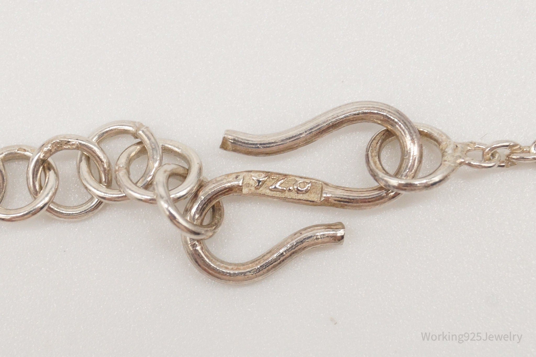 Vintage Amethyst Bib Modernist Sterling Silver Necklace