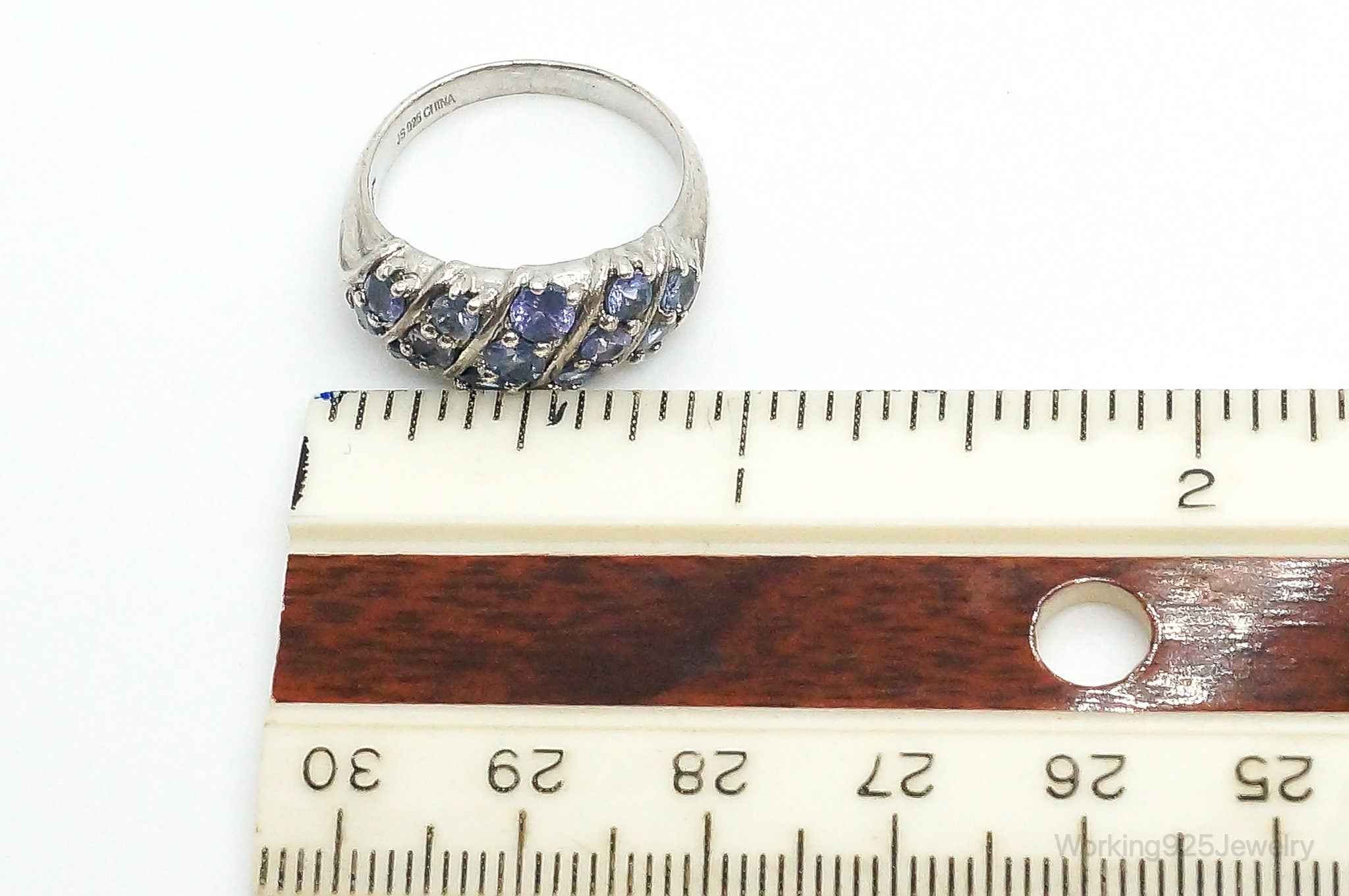 Vintage Iolite Sterling Silver Ring - Size 8