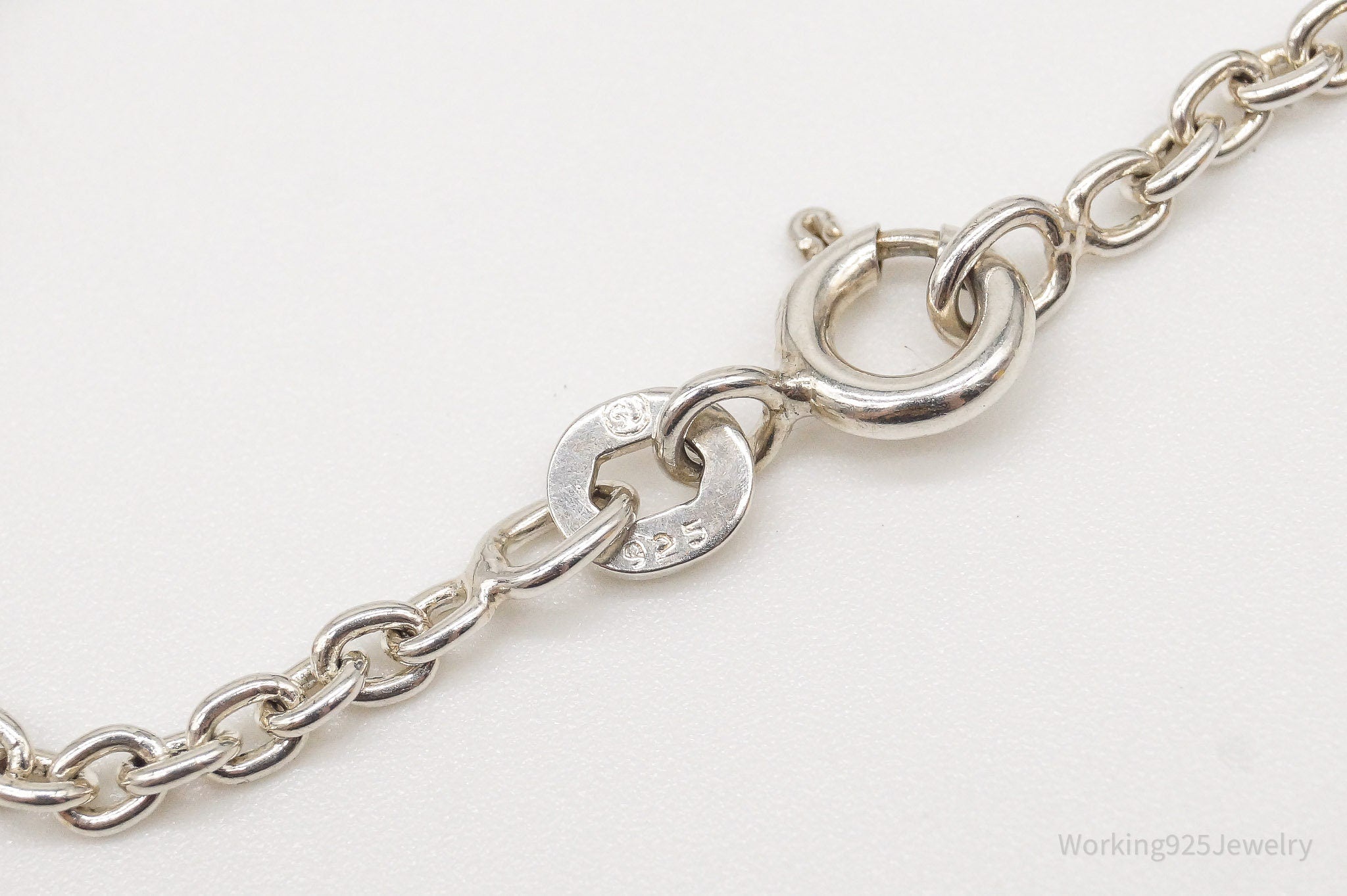 Vintage Disc Charms Sterling Silver Bracelet