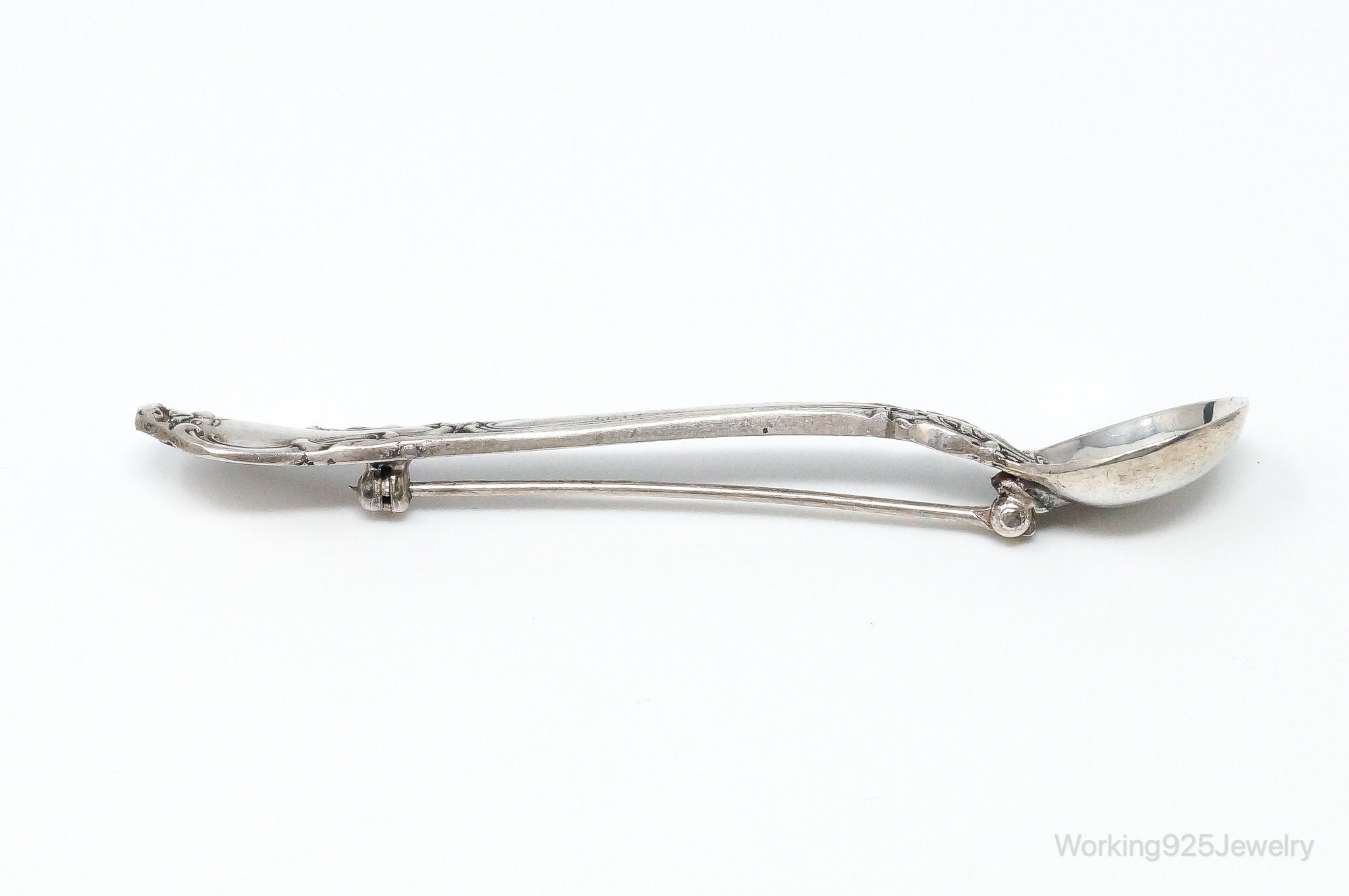 Antique GORHAM Spoon Sterling Silver Brooch Pin
