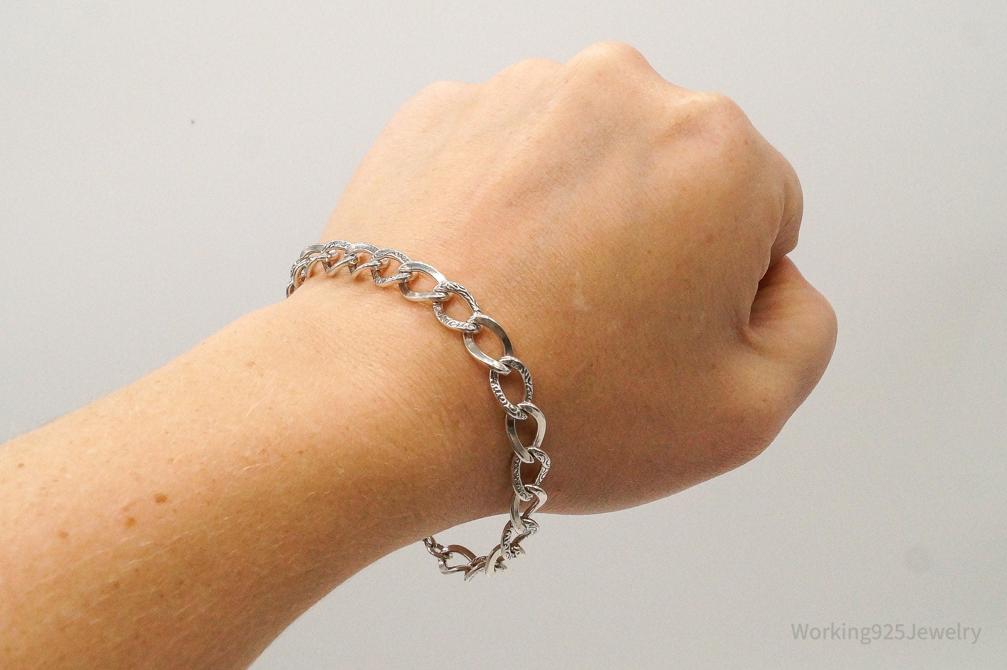 Antique Lestage Sterling Silver Chainlink Bracelet