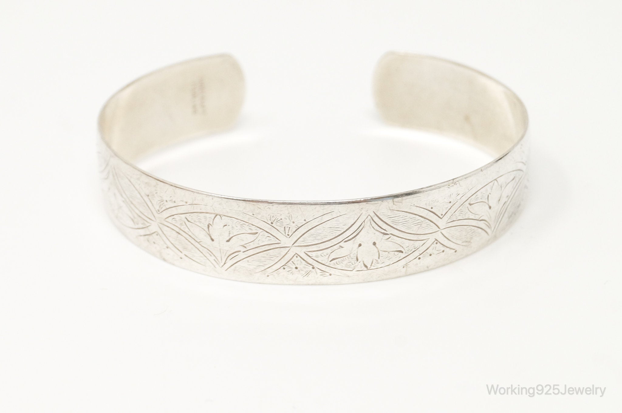 Vintage Designer Danecraft Art Nouveau Sterling Silver Bracelet