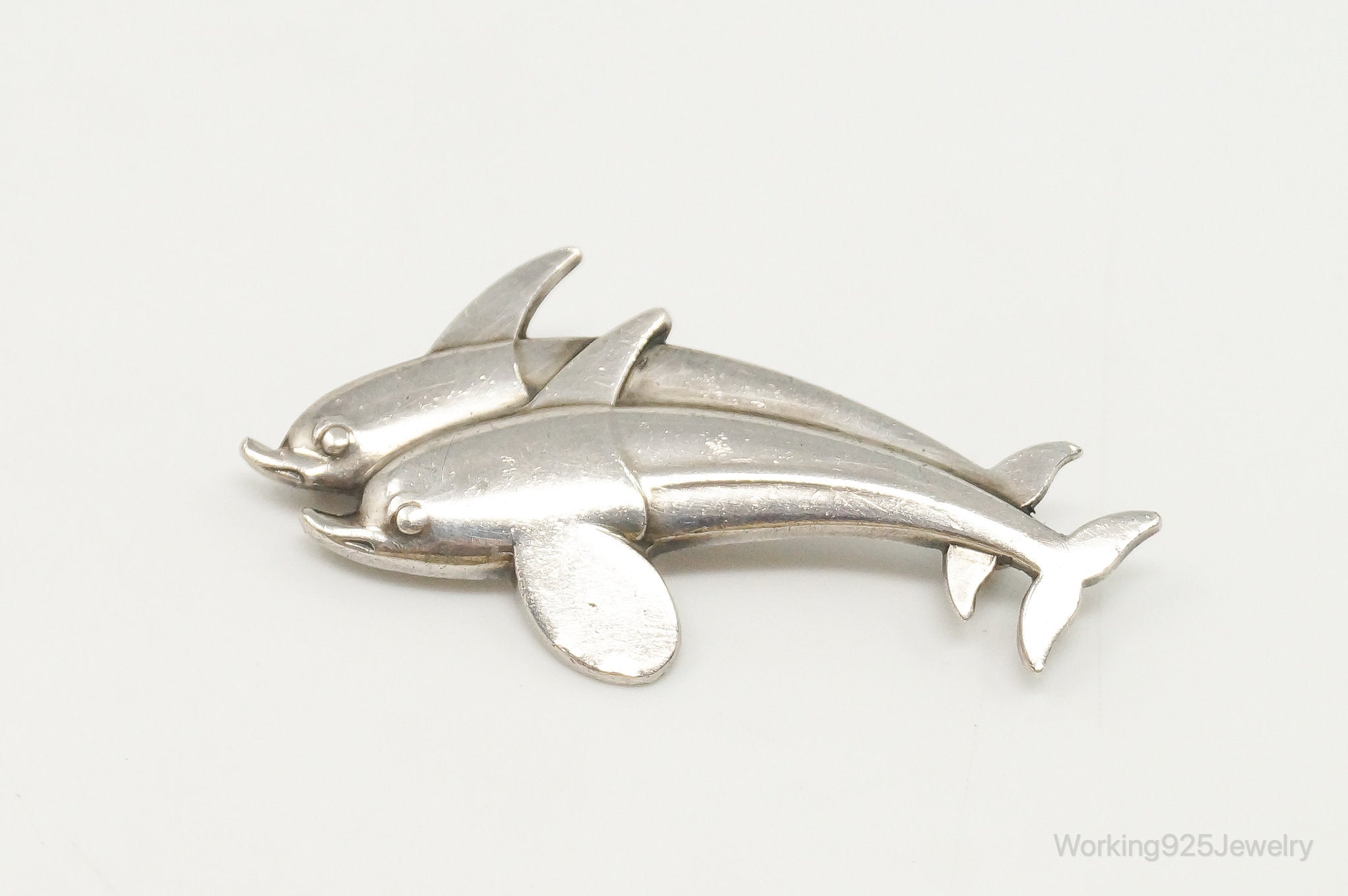 Arno Malinowski for Georg Jensen Dolphin # 317 Sterling Silver Brooch Pin