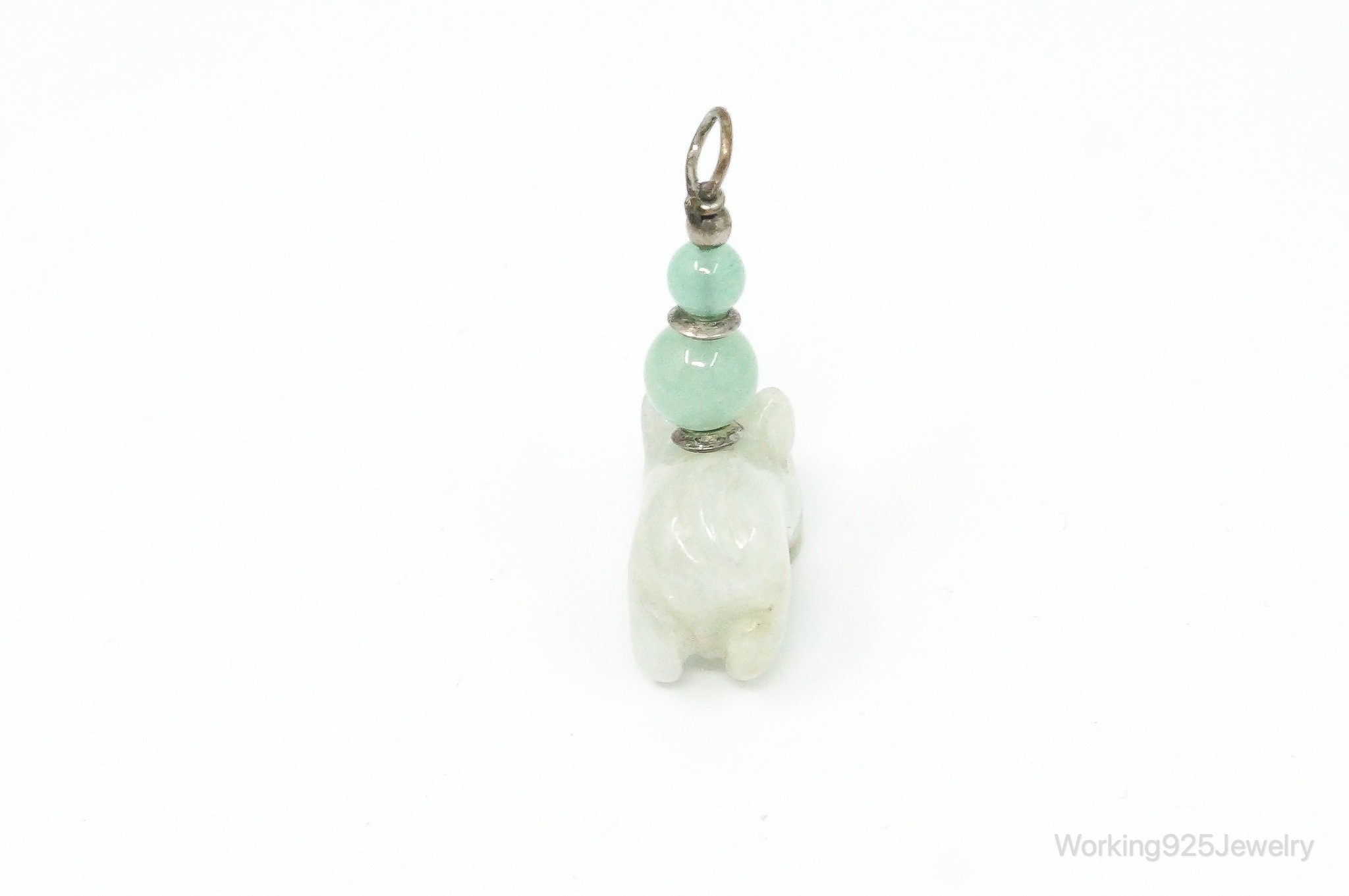 Vintage Carved Pig Jade Pendant