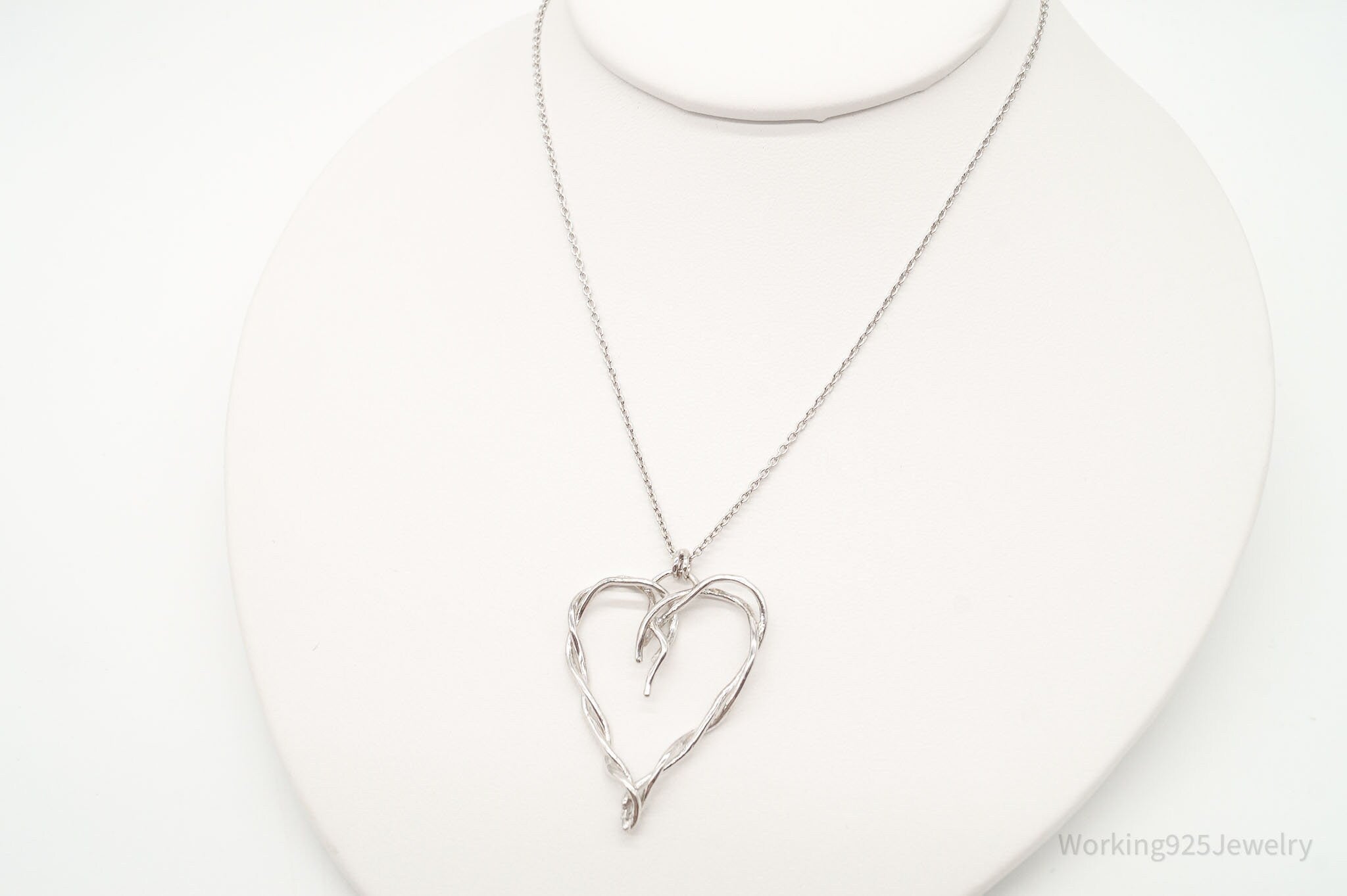 DesignerDean Harris Twisted Heart Sterling Silver Necklace