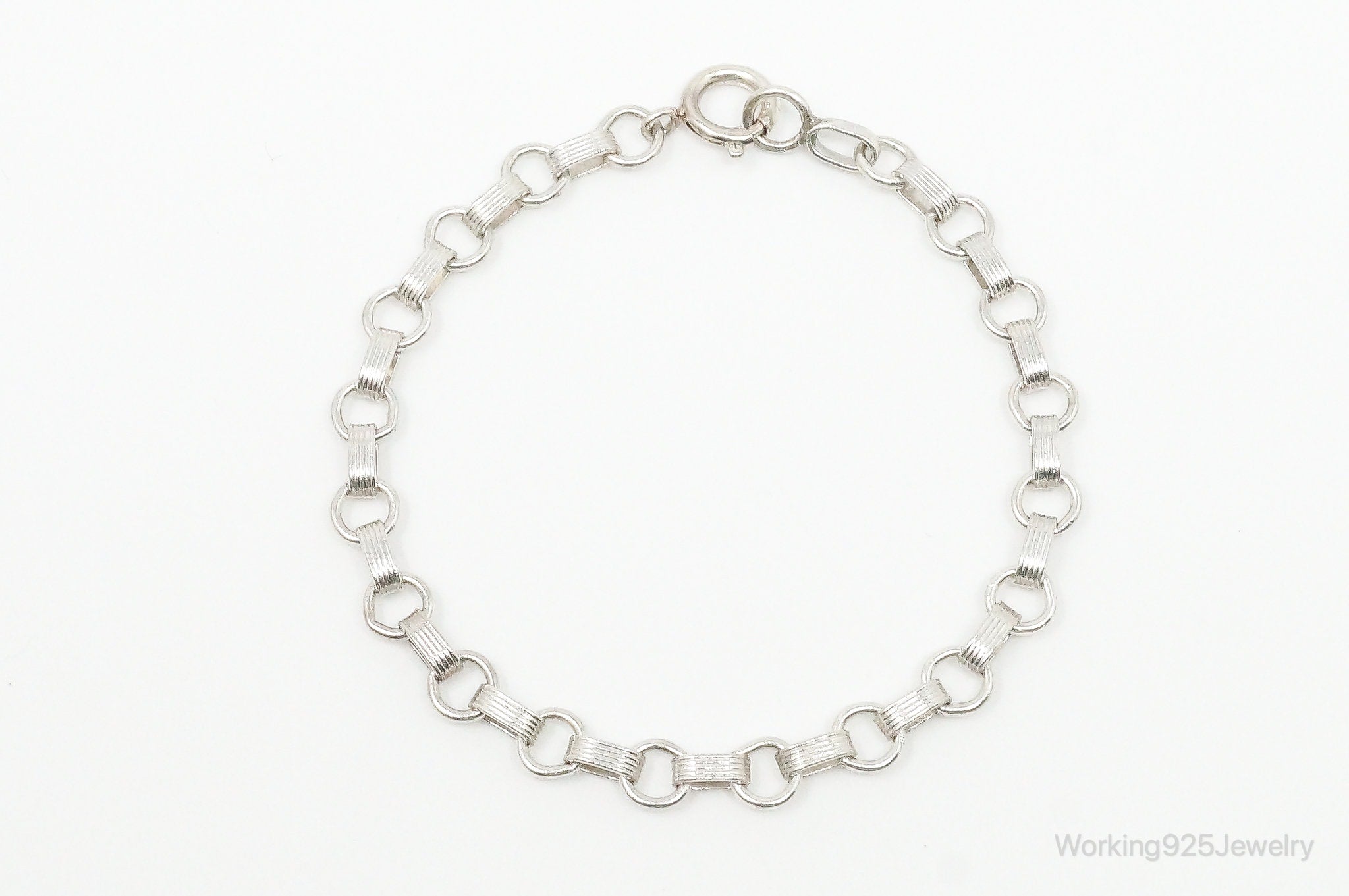 Antique Sterling Silver Chain Bracelet