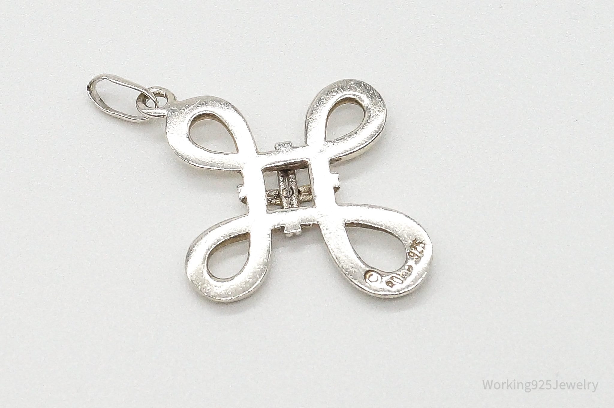 Vintage Designer Boma Celtic Cross Sterling Silver Pendant