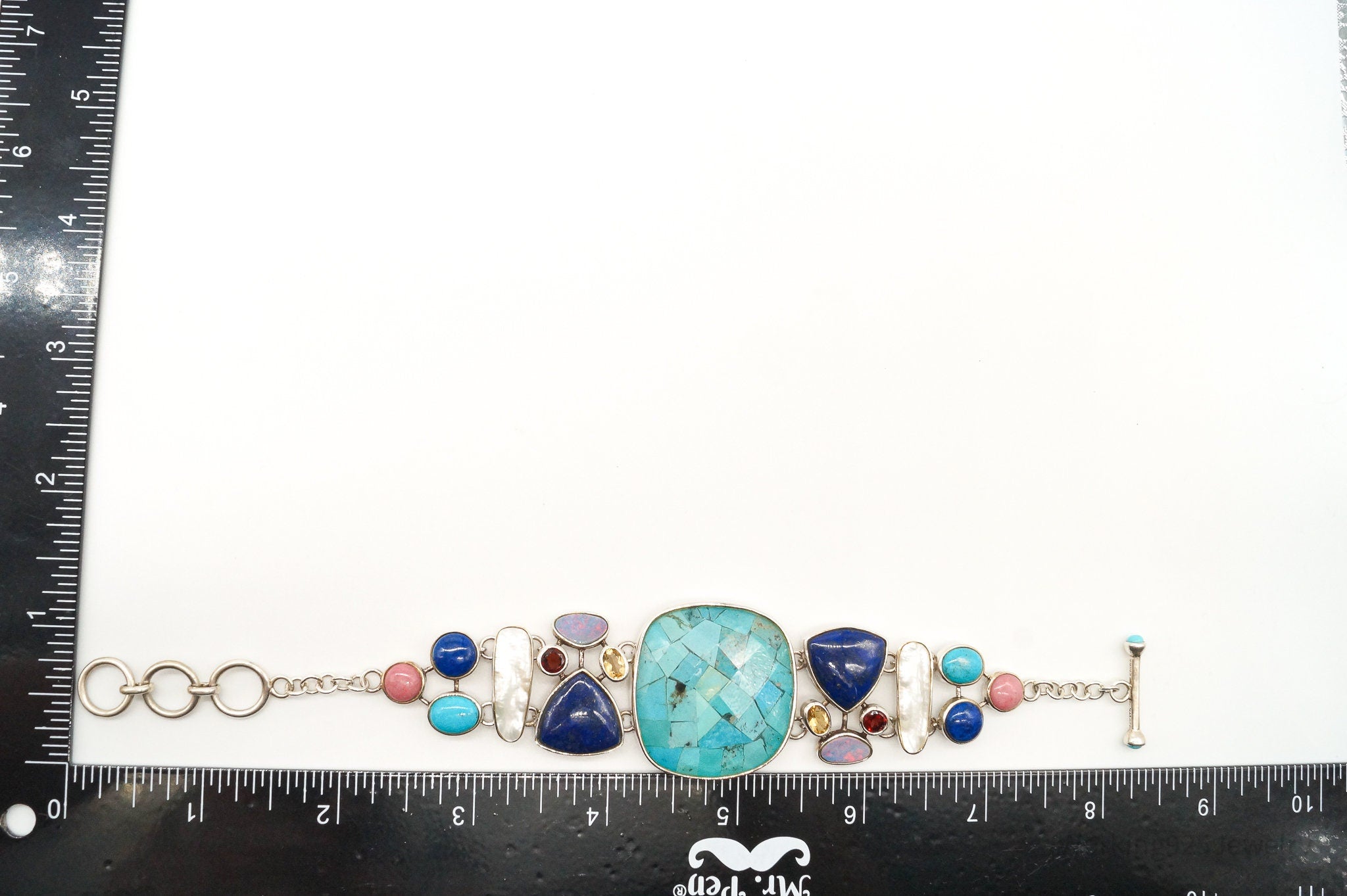 WK WHITNEY KELLY STERLING outlet SILVER MULTI GEMSTONE BRACELET