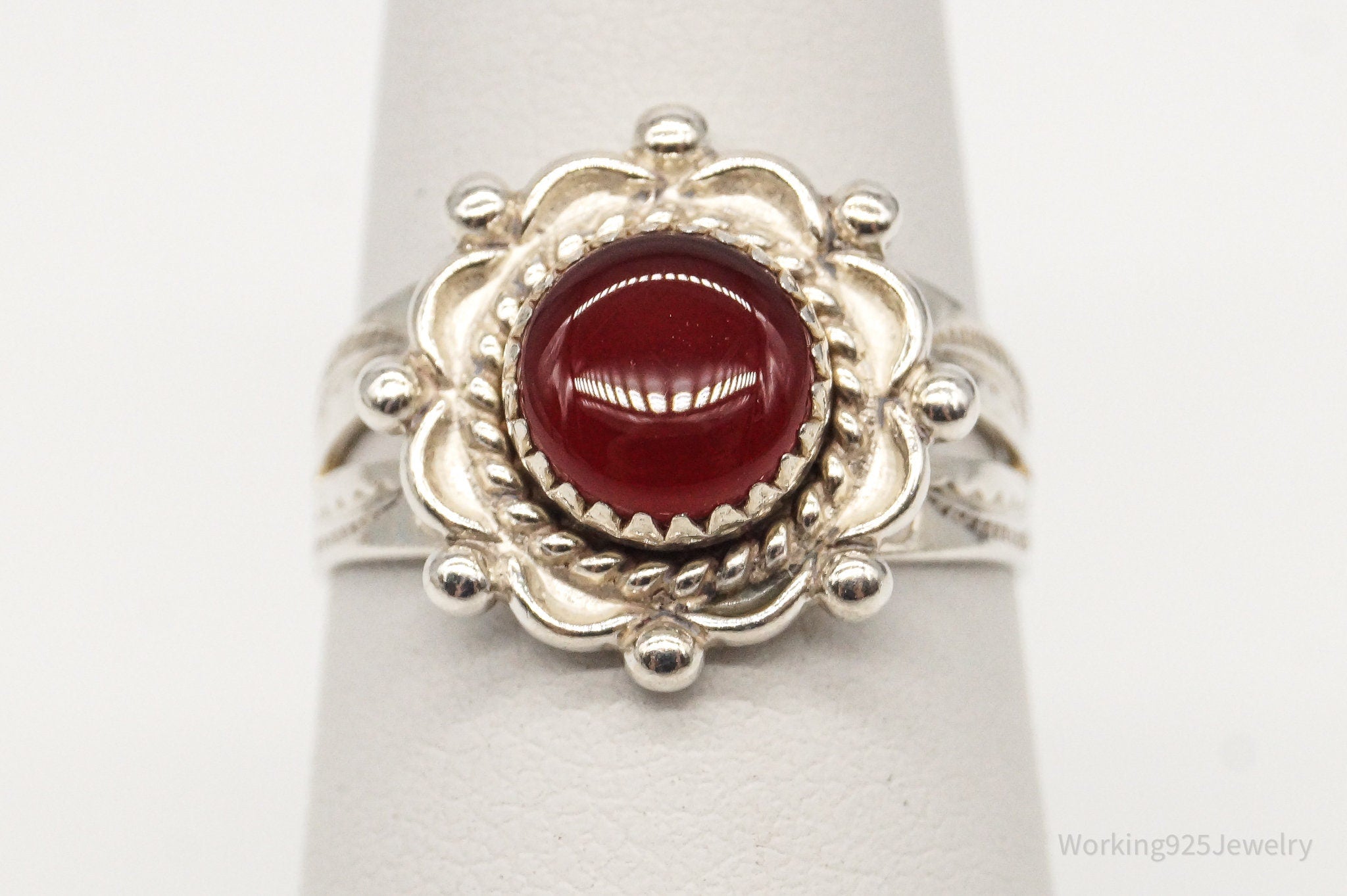 Vintage Bell Trading Company Carnelian Sterling Silver Ring - Size 6