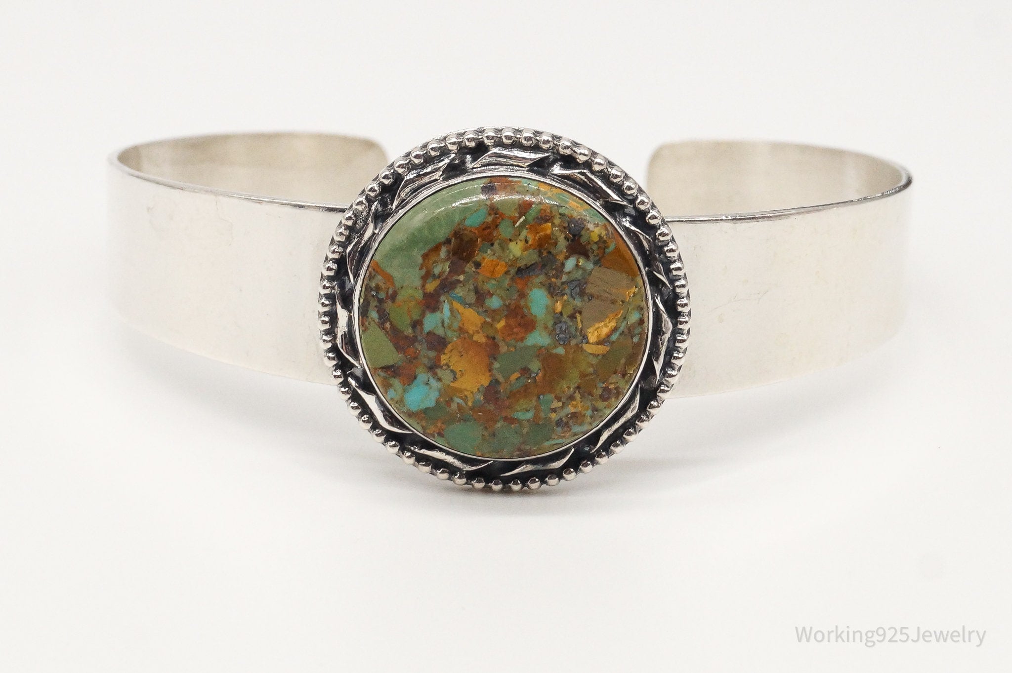 Vintage Desert Rose Trading Co Turquoise Sterling Silver Bracelet