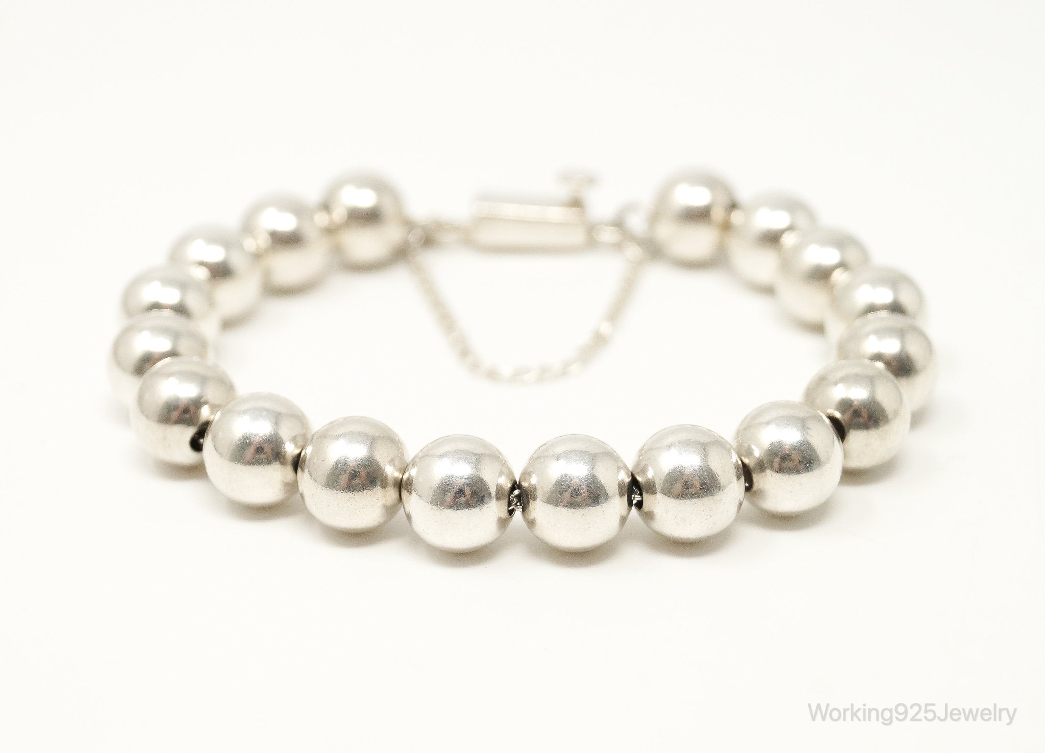 Designer Silpada Beaded Sterling Silver Bracelet