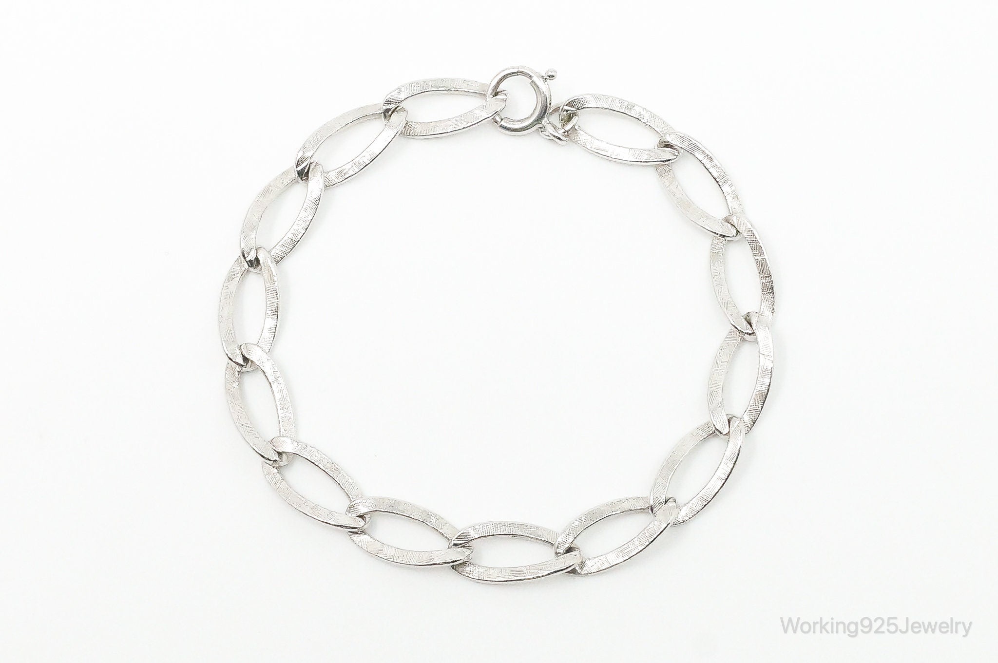 Antique Sterling Silver Chain Link Bracelet